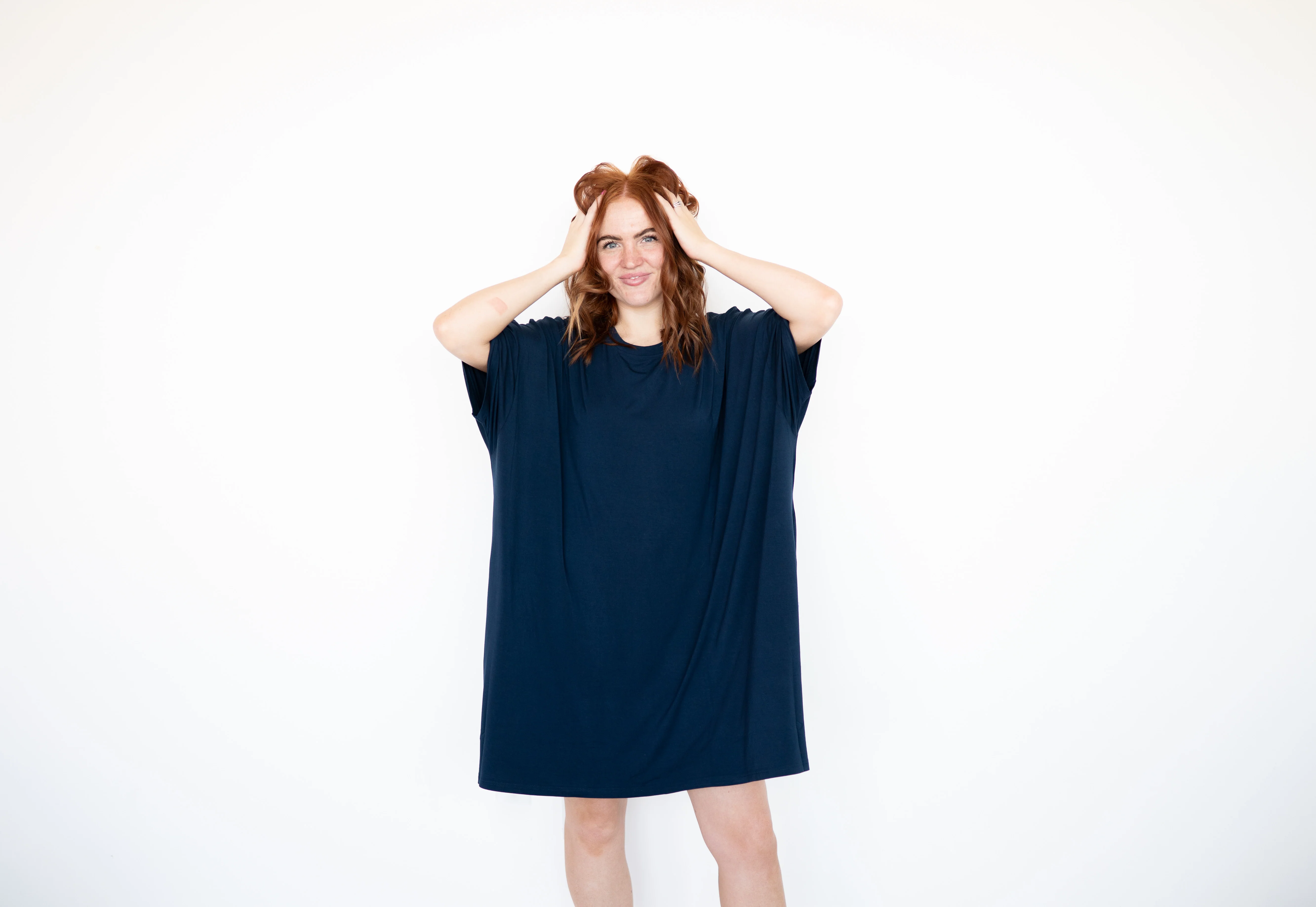 Adult Mega Sleep Tee - Navy -  Ploom Collective - Luxe Bamboo - Image 3