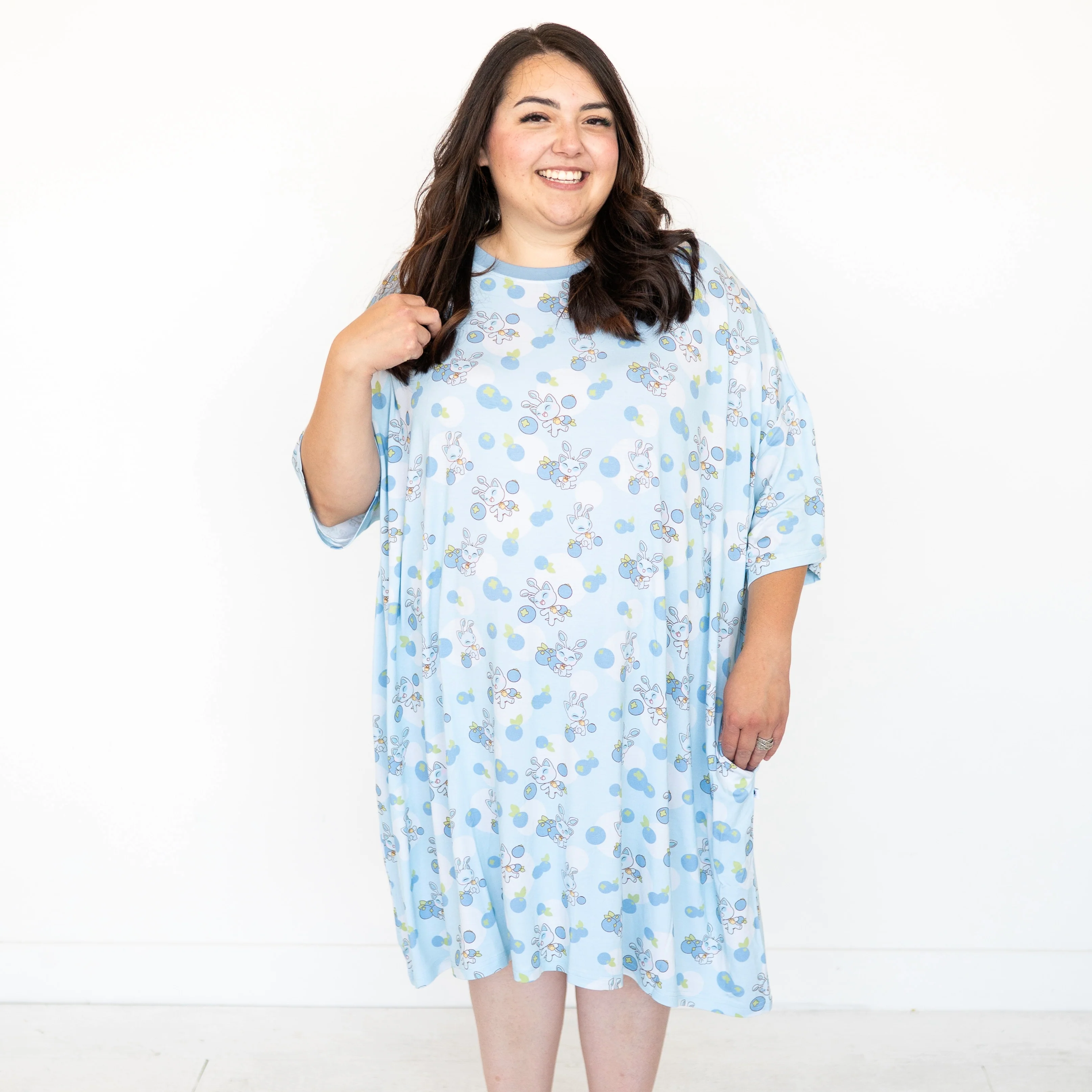 Adult Mega Sleep Tee - Neopets® Blueberry Baby - Luxe - Image 7