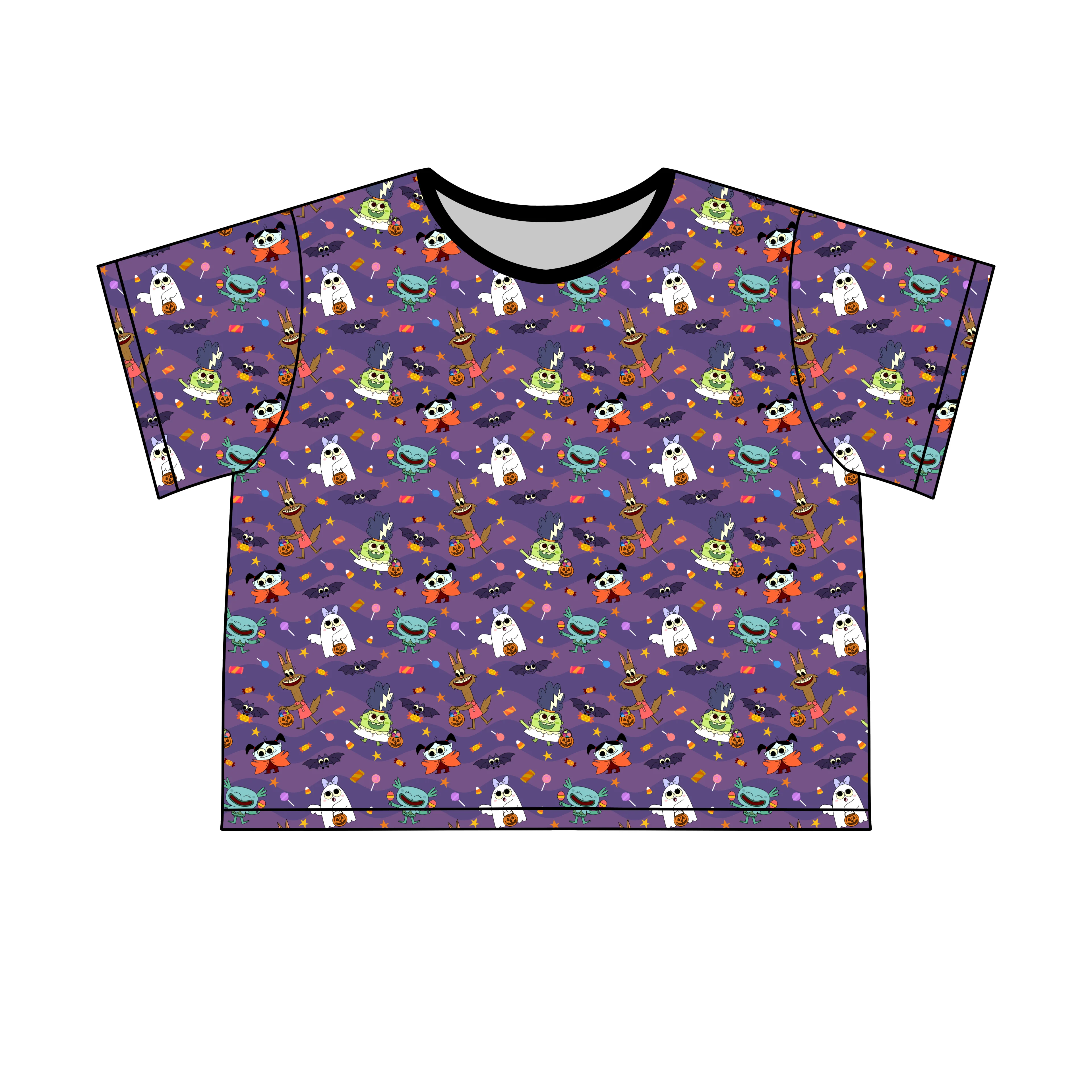 PREORDER - SHIPS SEPTEMBER - Adult Mega Sleep Tee - Super Simple™ Monster Party - Tencel Modal