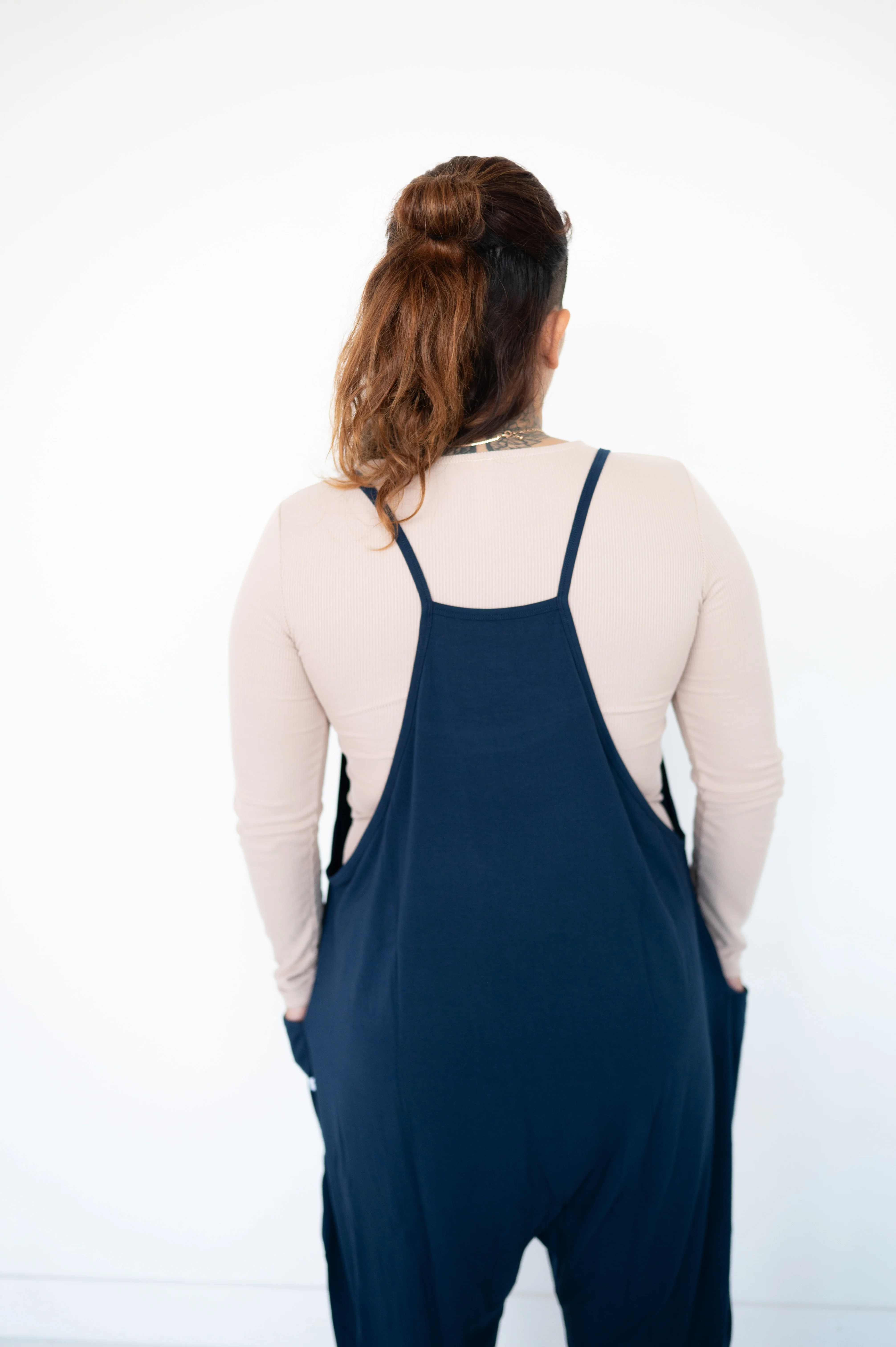 Adult Overalls - Navy - Ploom Collective - Luxe Bamboo - Image 11
