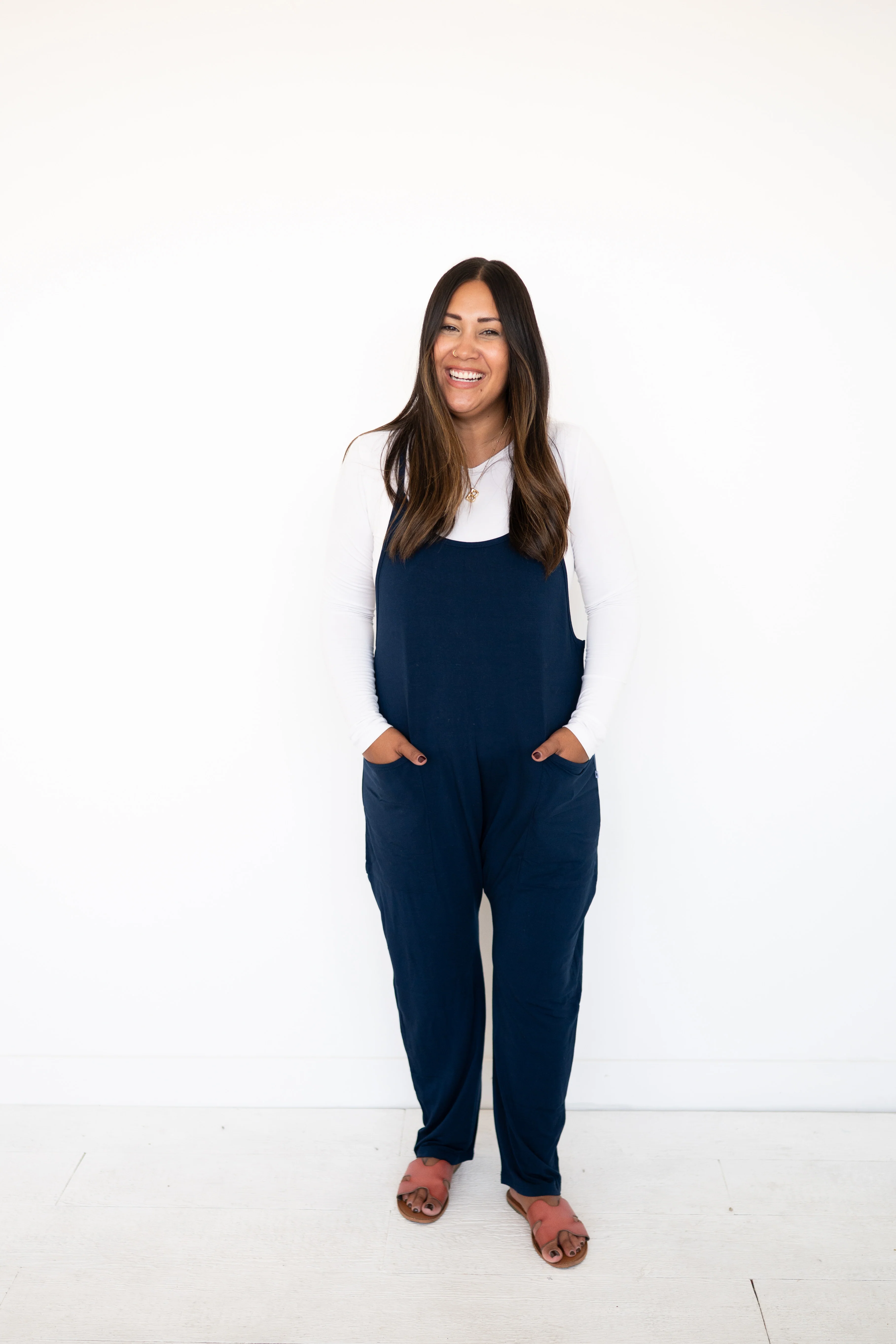 Adult Overalls - Navy - Ploom Collective - Luxe Bamboo - Image 7