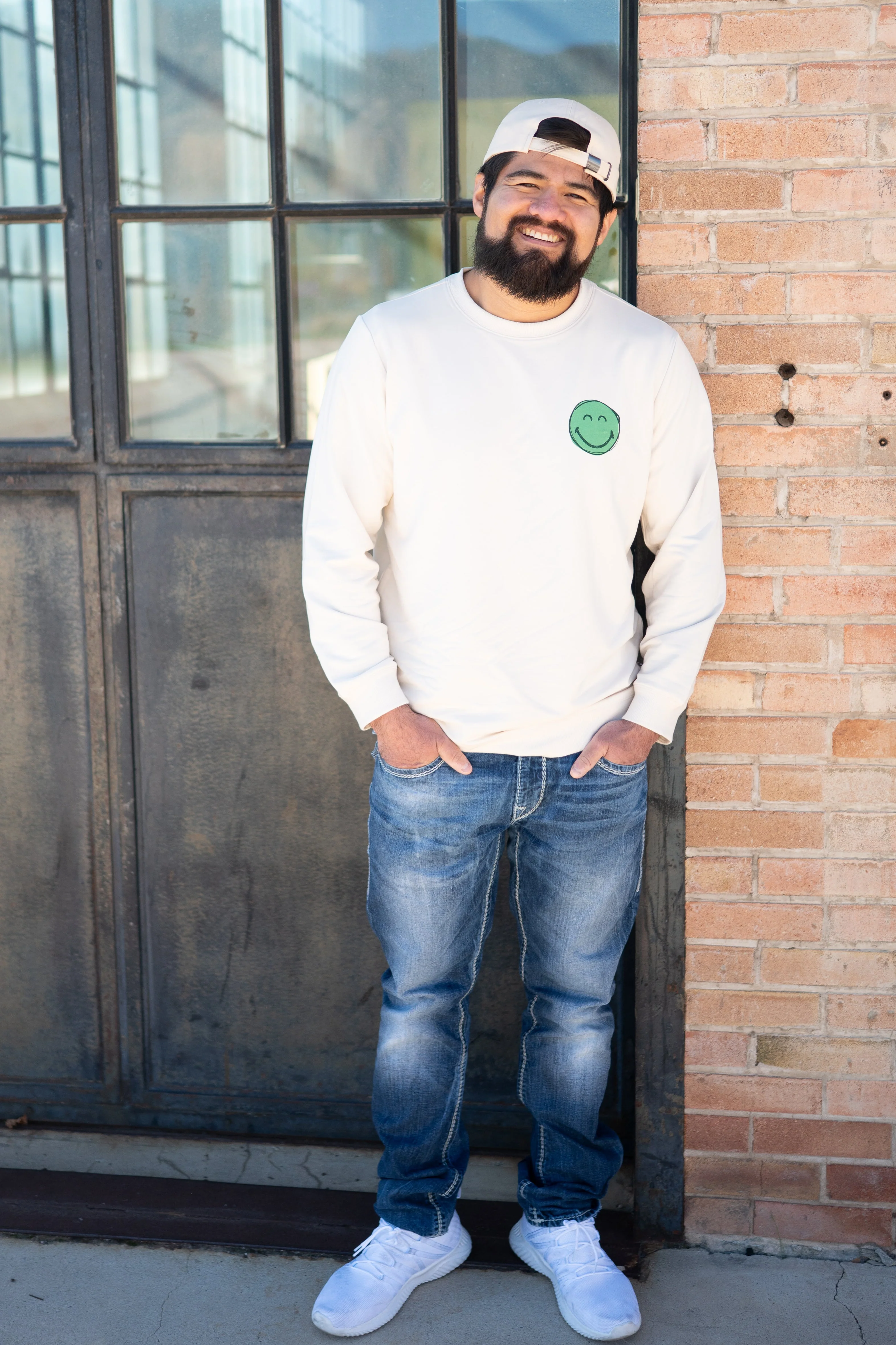 Adult Unisex Crewneck - SmileyWorld® Energy - Luxe Bamboo Cotton French Terry - Image 9