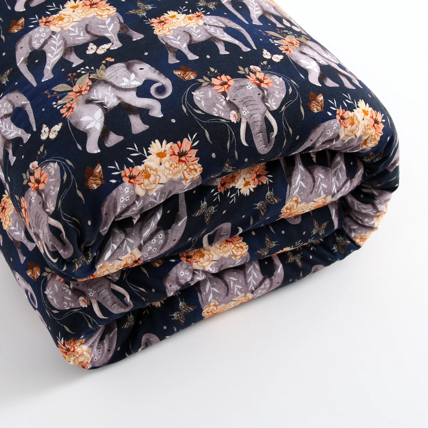 Luxe Plushy Couch Blanket - Elephants - Luxe Bamboo - Image 6