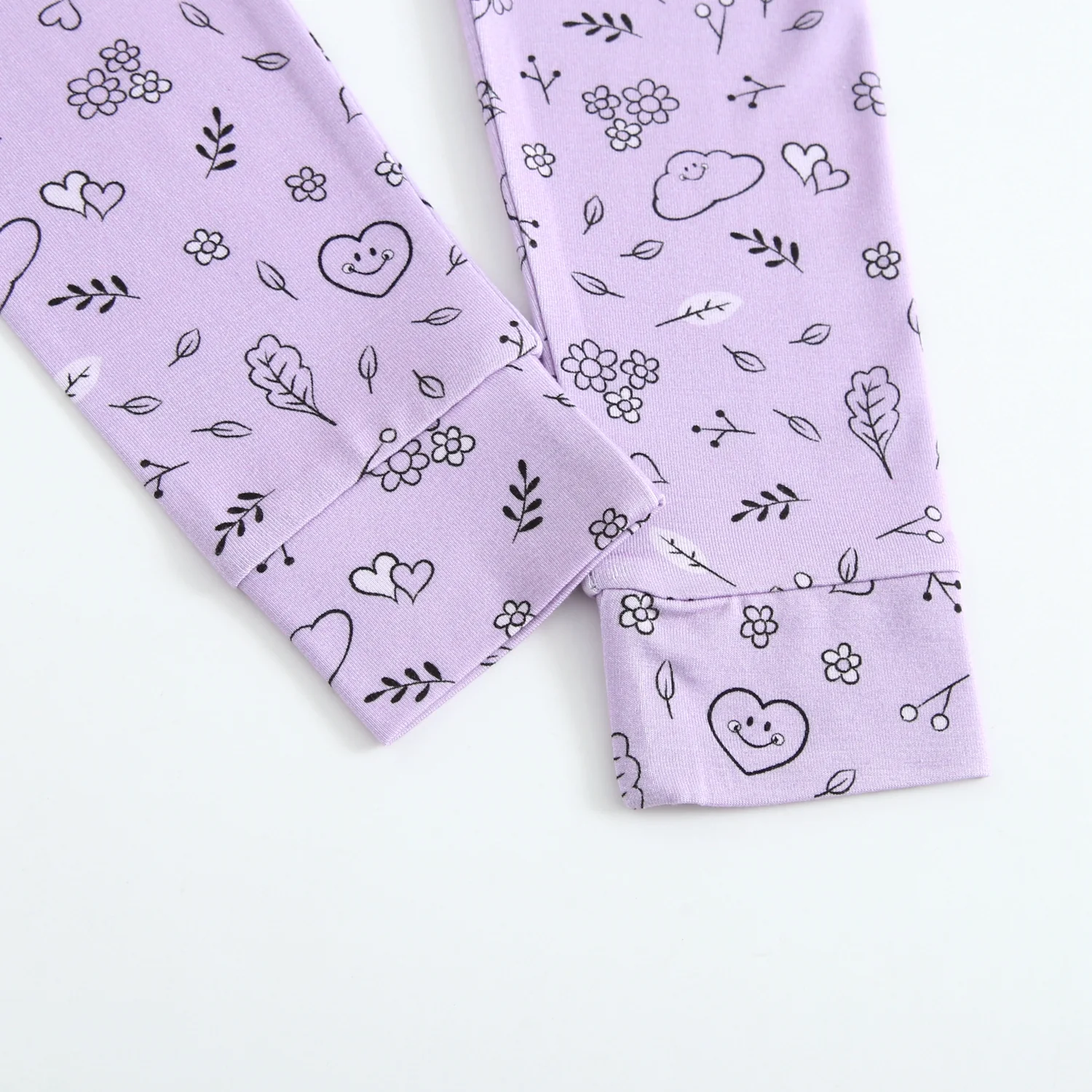 Classic Fit PJ Set - Mini Smiley® Lilac Doodle - Luxe Bamboo - Image 9