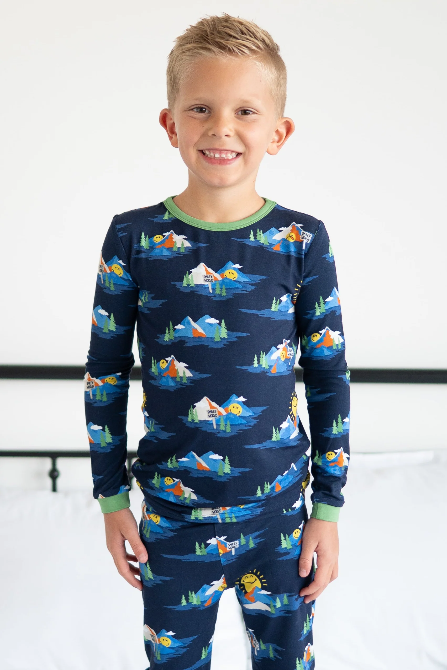 Classic Fit PJ Set - Mount SmileyWorld® - Luxe Bamboo - Image 2