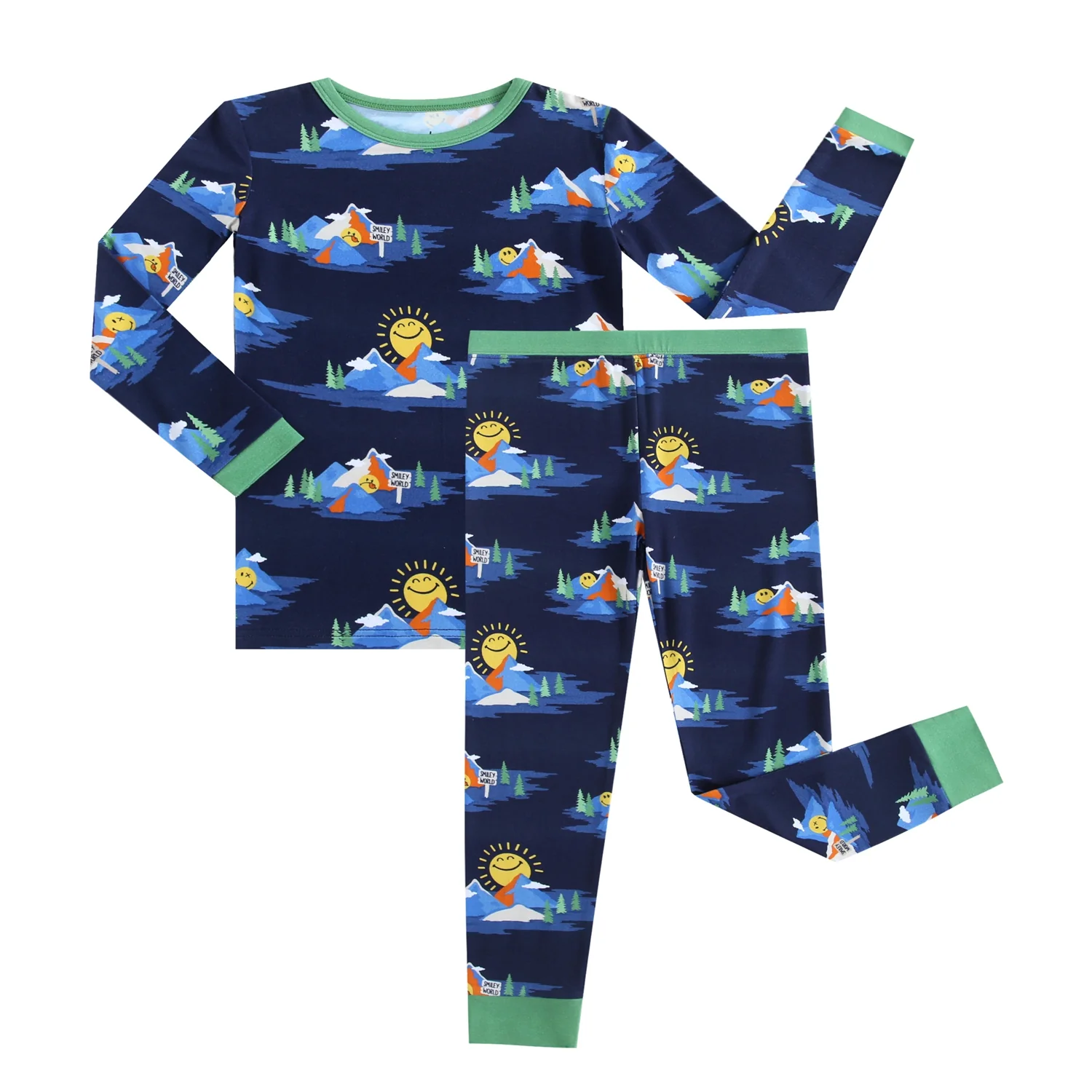 Classic Fit PJ Set - Mount SmileyWorld® - Luxe Bamboo - Image 7