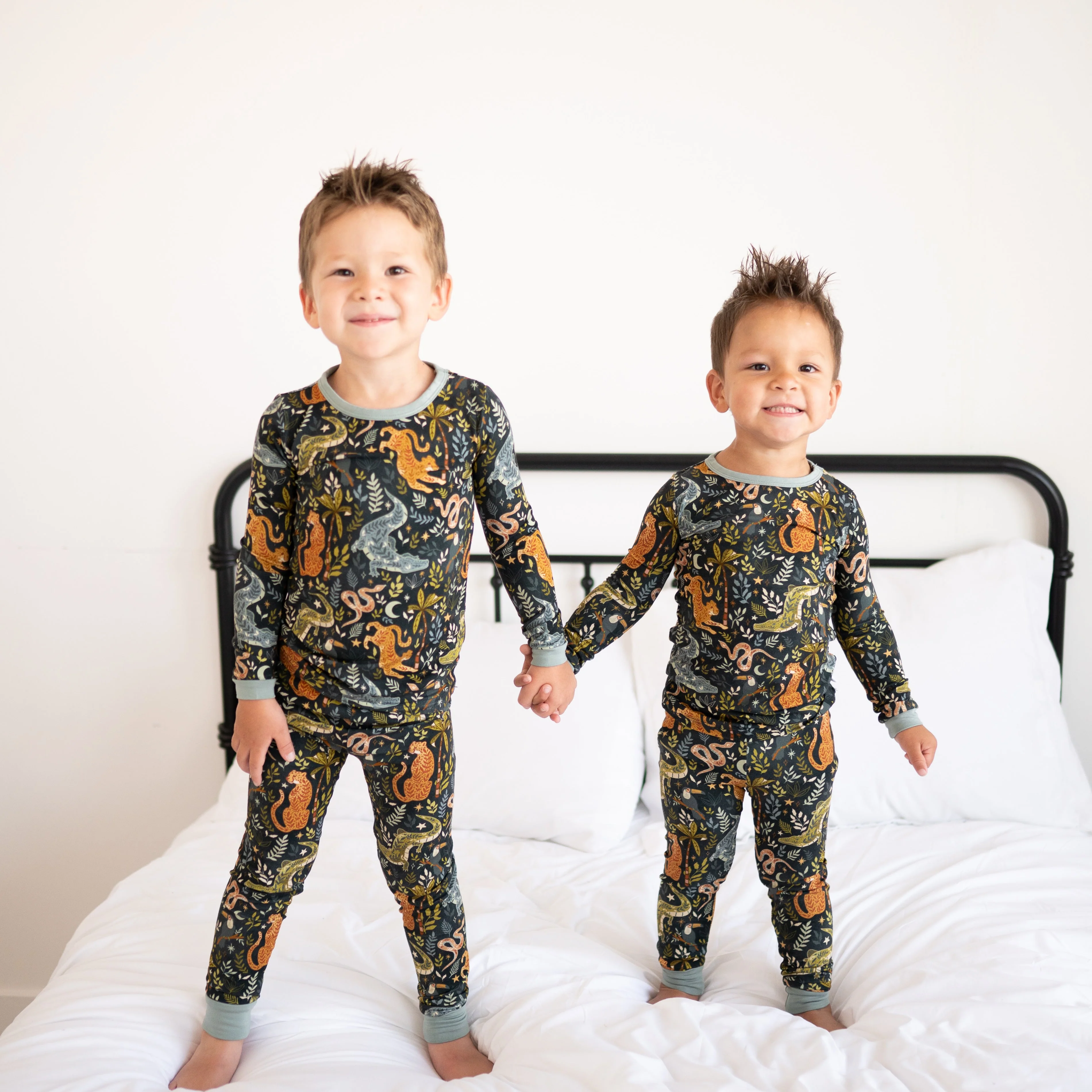 Classic Fit PJ Set - Night Jungle - Luxe Bamboo