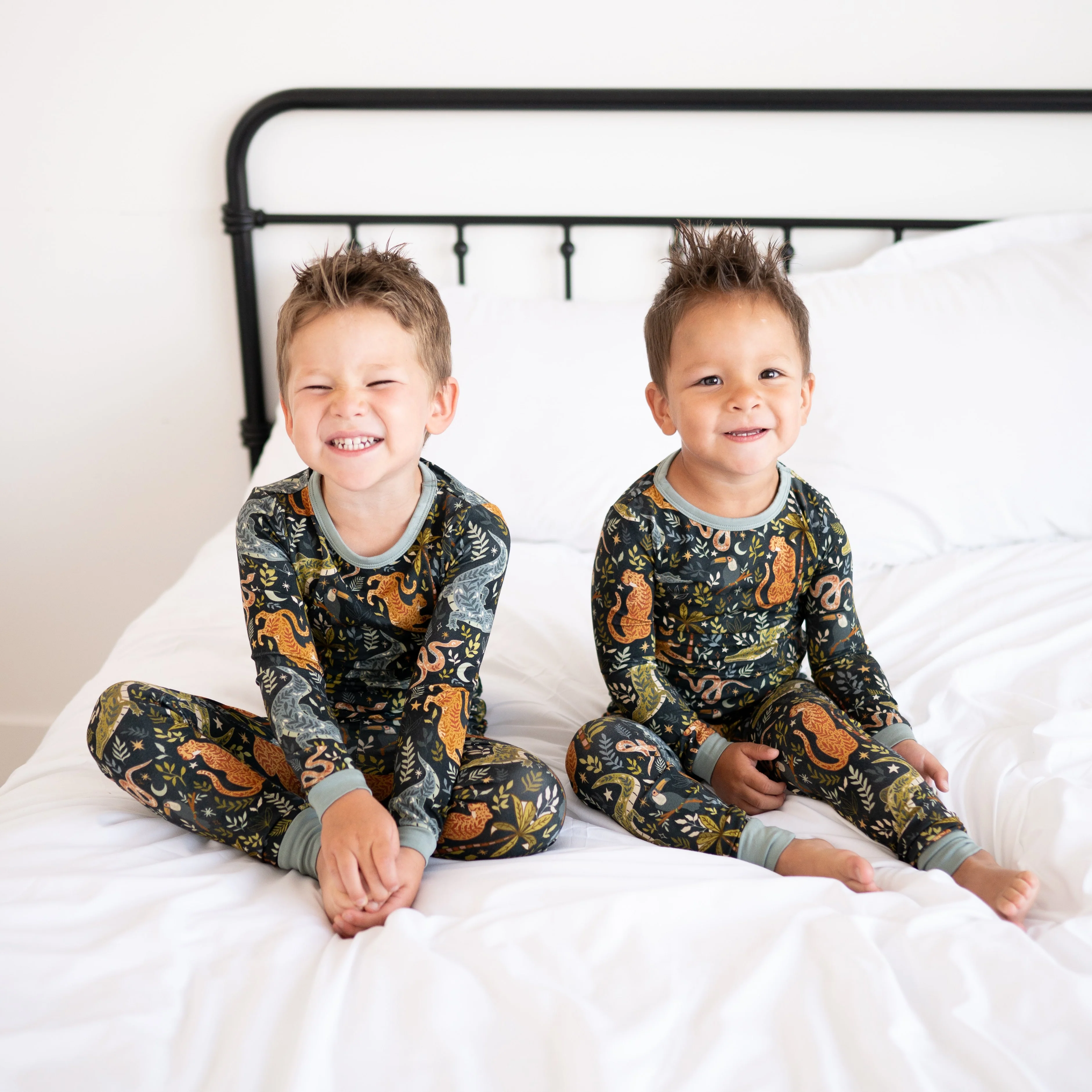 Classic Fit PJ Set - Night Jungle - Luxe Bamboo - Image 5
