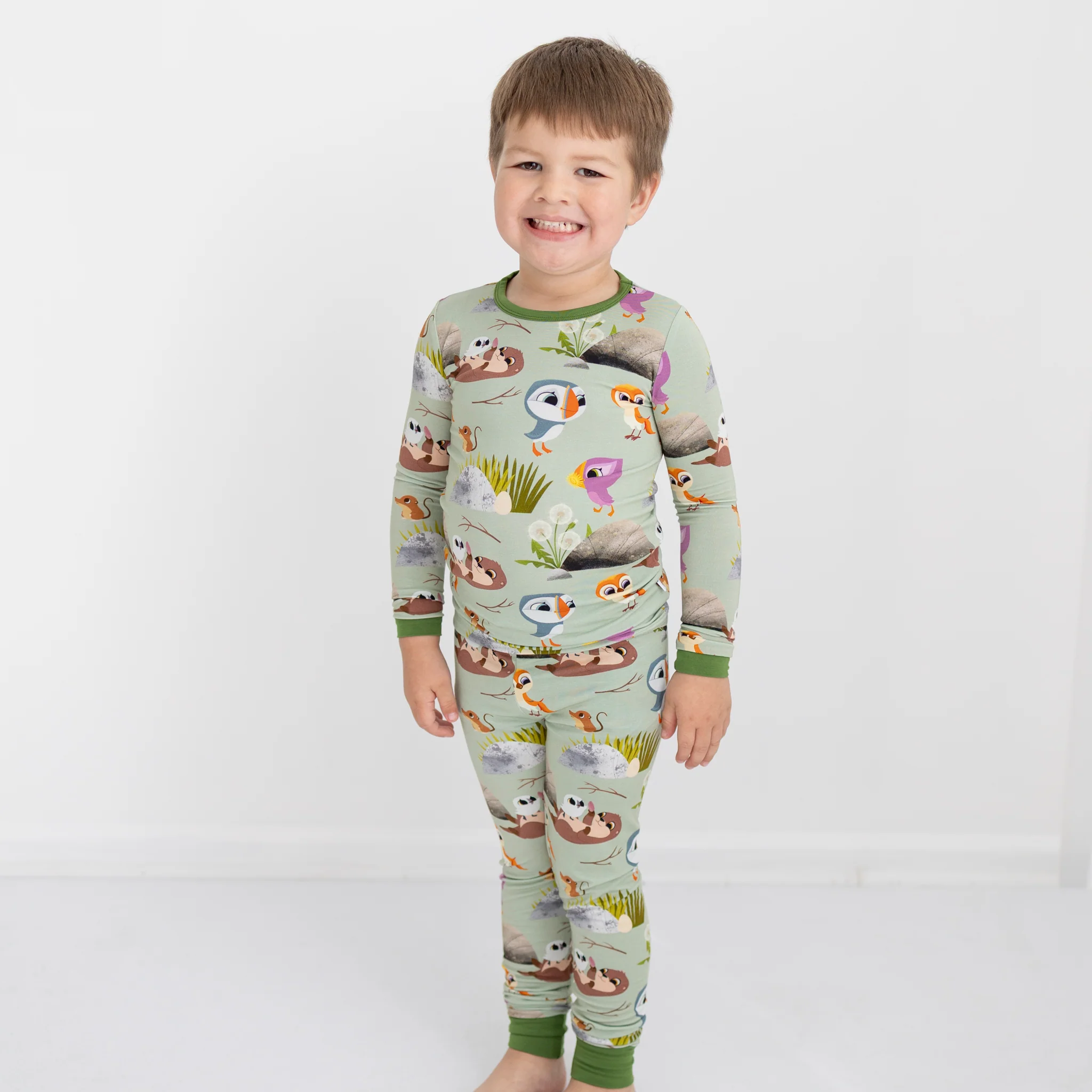 PREORDER - SHIPS SEPTEMBER - Classic Fit PJ Set - Puffin Rock™ -The Burrow - Tencel™ Modal - Image 10