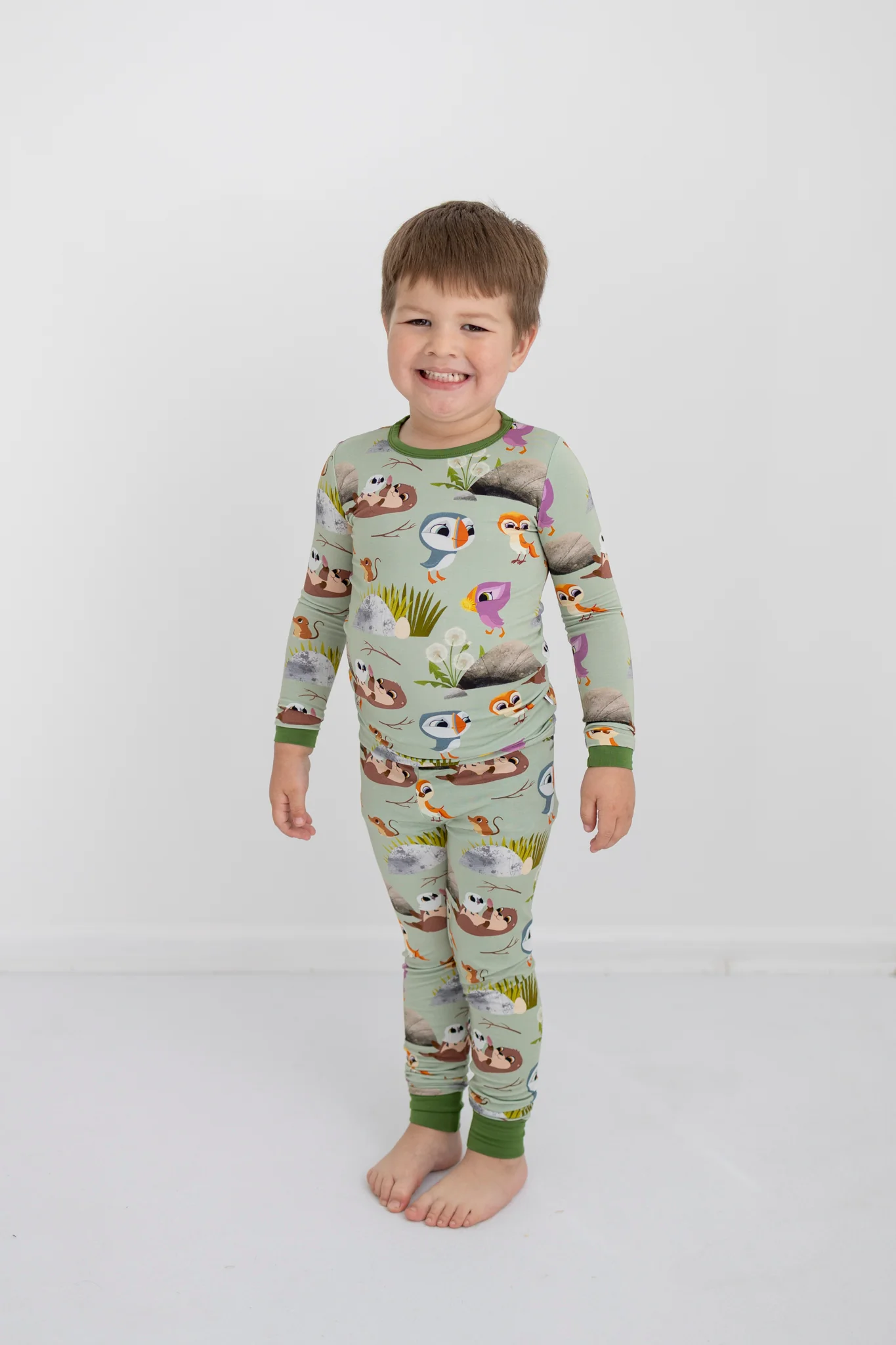 PREORDER - SHIPS SEPTEMBER - Classic Fit PJ Set - Puffin Rock™ -The Burrow - Tencel™ Modal - Image 11