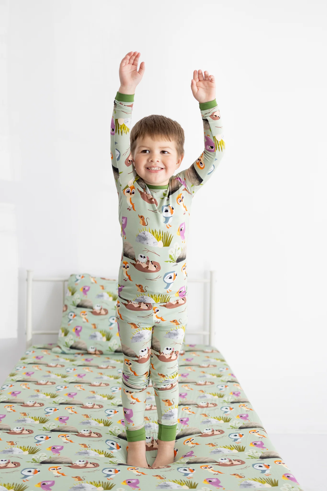PREORDER - SHIPS SEPTEMBER - Classic Fit PJ Set - Puffin Rock™ -The Burrow - Tencel™ Modal - Image 12