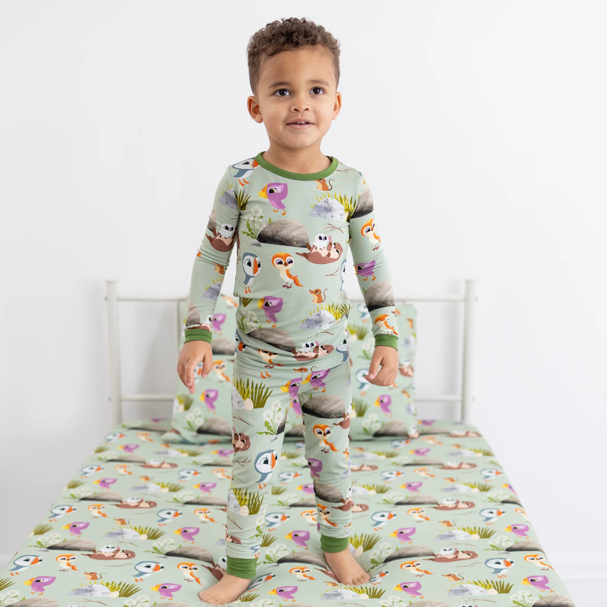 PREORDER - SHIPS SEPTEMBER - Classic Fit PJ Set - Puffin Rock™ -The Burrow - Tencel™ Modal - Image 2