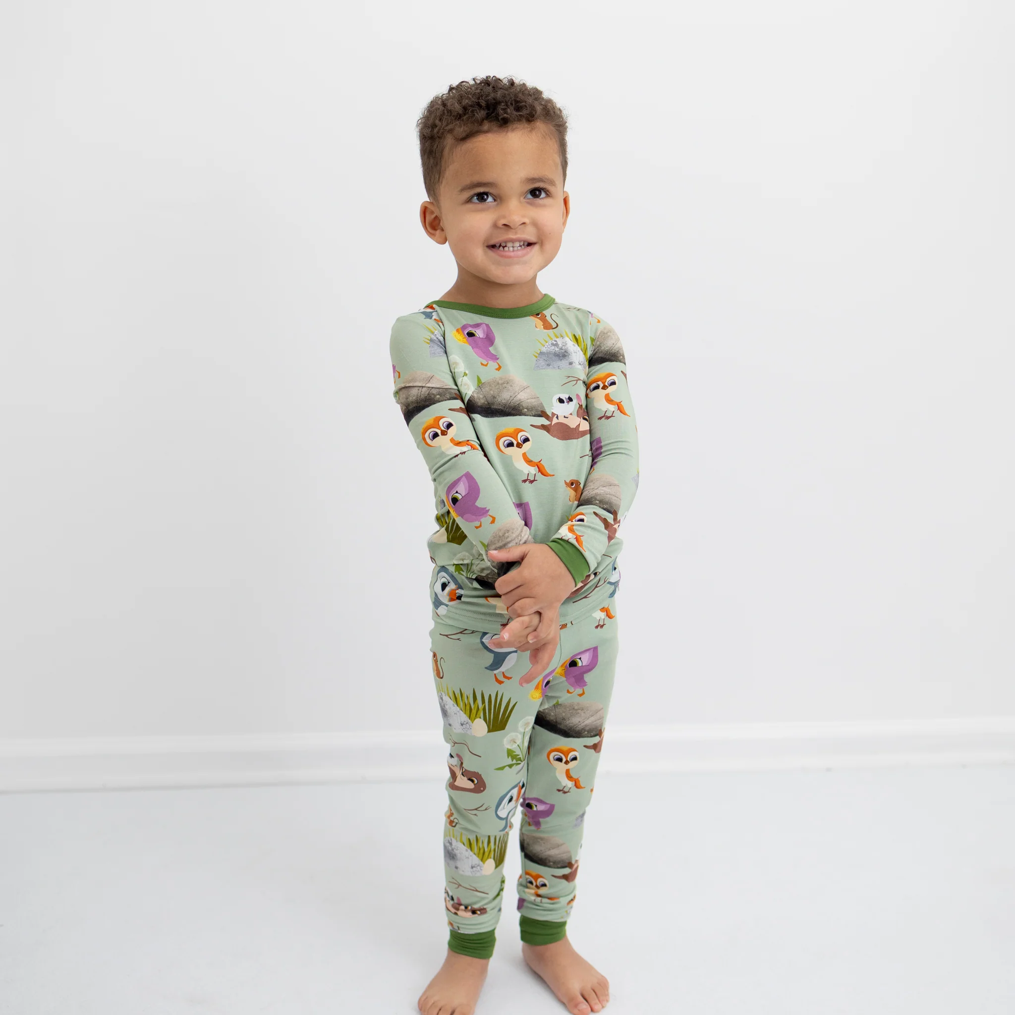 PREORDER - SHIPS SEPTEMBER - Classic Fit PJ Set - Puffin Rock™ -The Burrow - Tencel™ Modal - Image 5