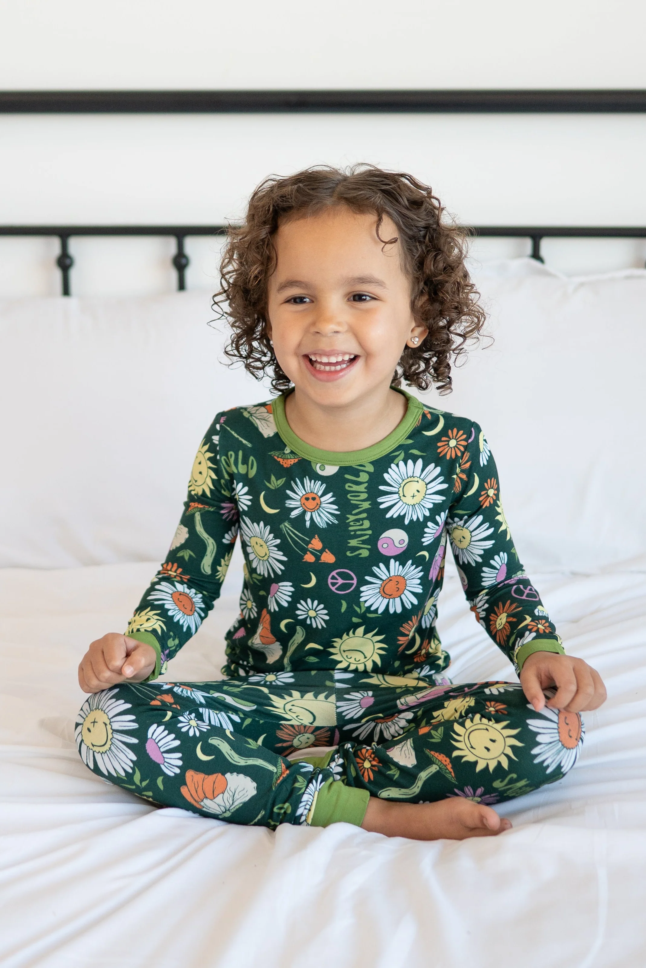 Classic Fit PJ Set - SmileyWorld® Groovy - Luxe Bamboo - Image 2