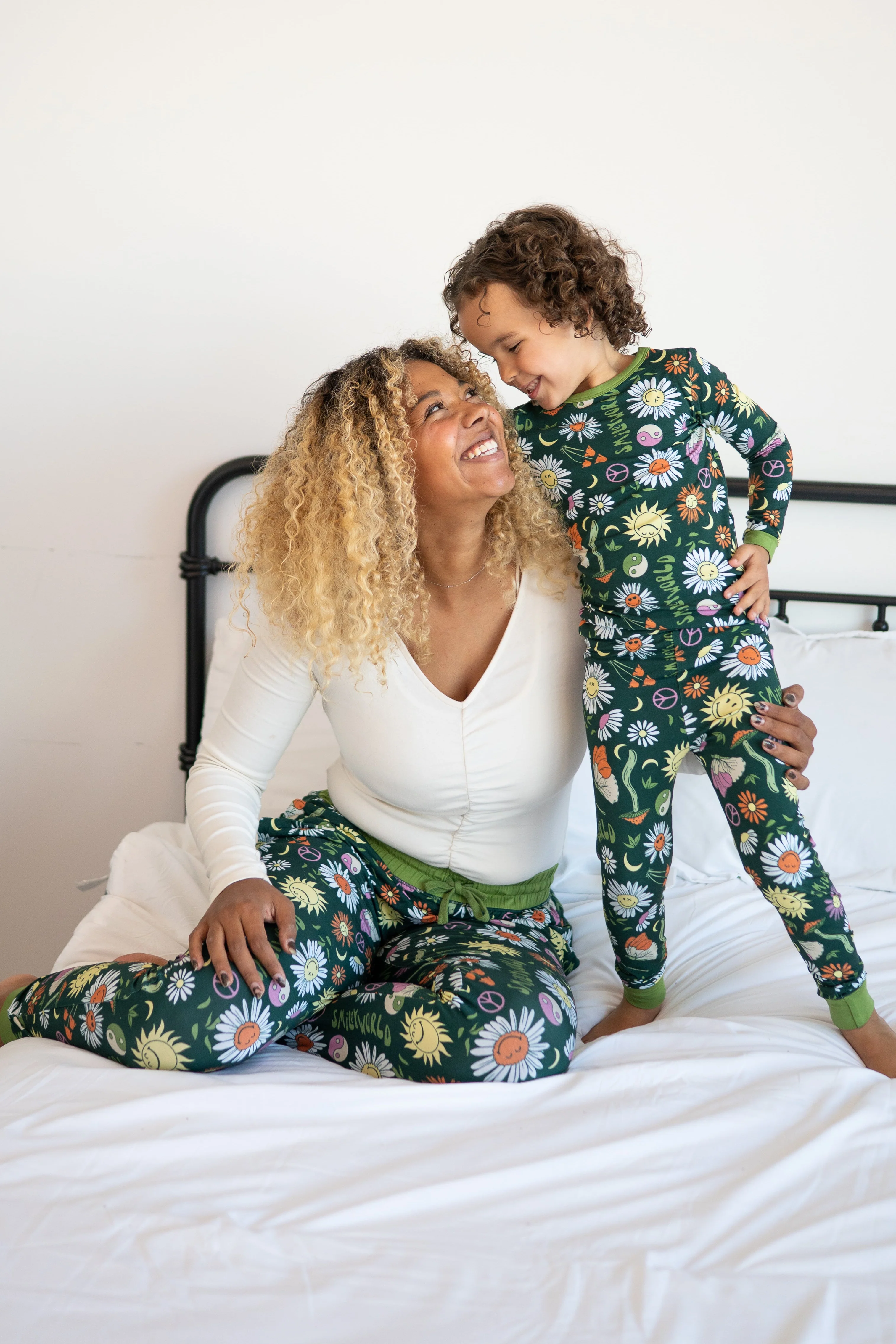 Classic Fit PJ Set - SmileyWorld® Groovy - Luxe Bamboo - Image 3