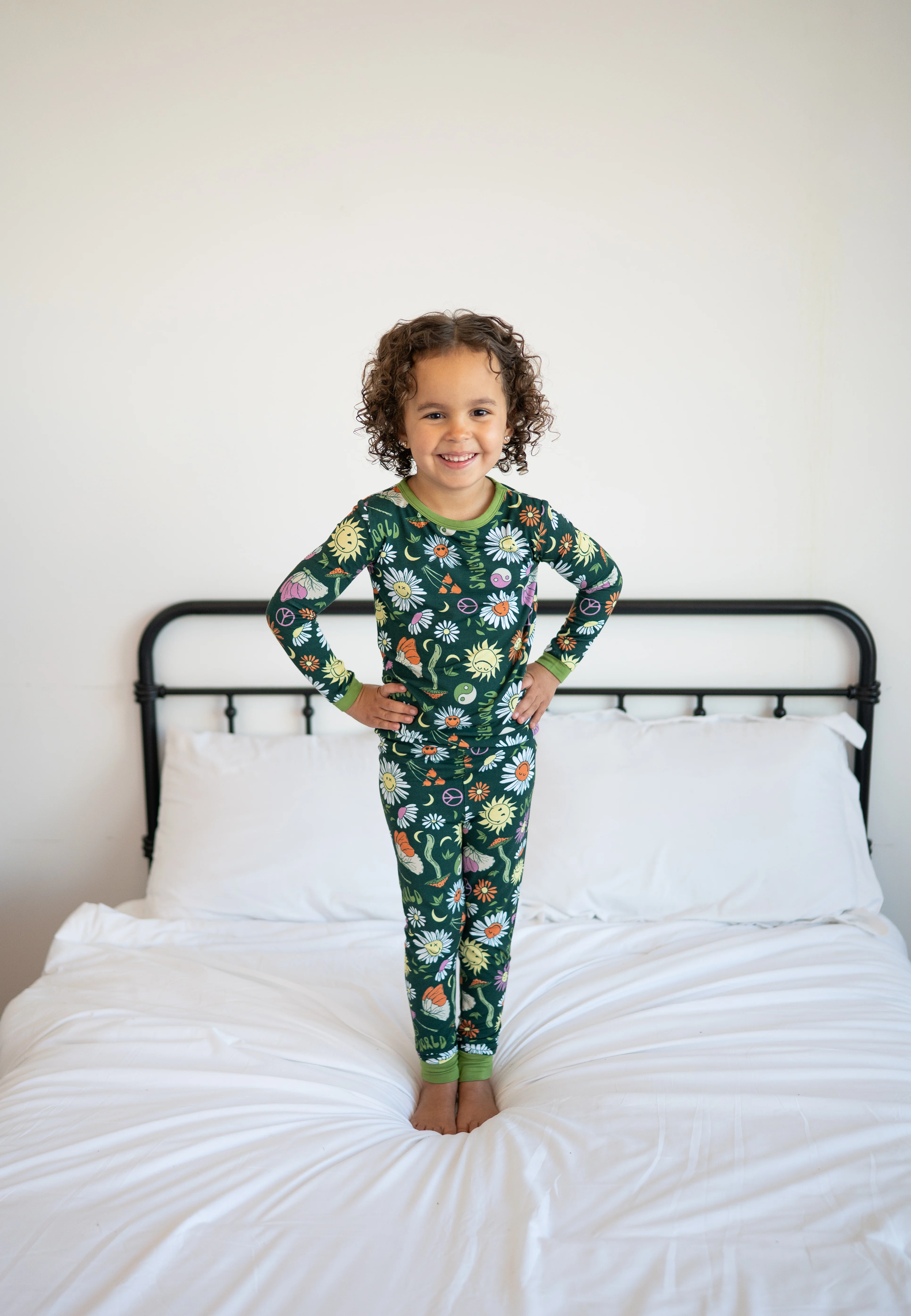 Classic Fit PJ Set - SmileyWorld® Groovy - Luxe Bamboo - Image 4