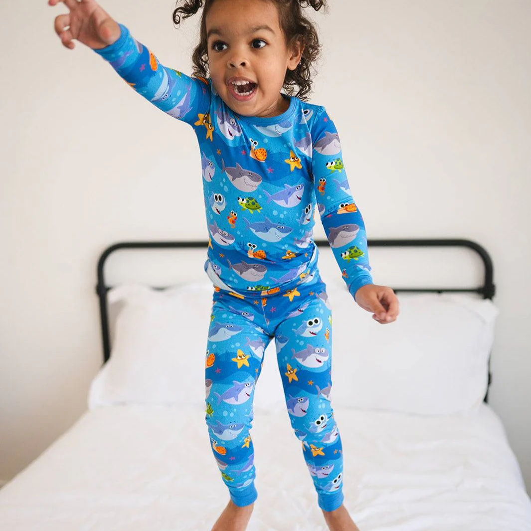 Classic Fit PJ Set - Super Simple™ Baby Shark - Tencel™ Modal - Image 2