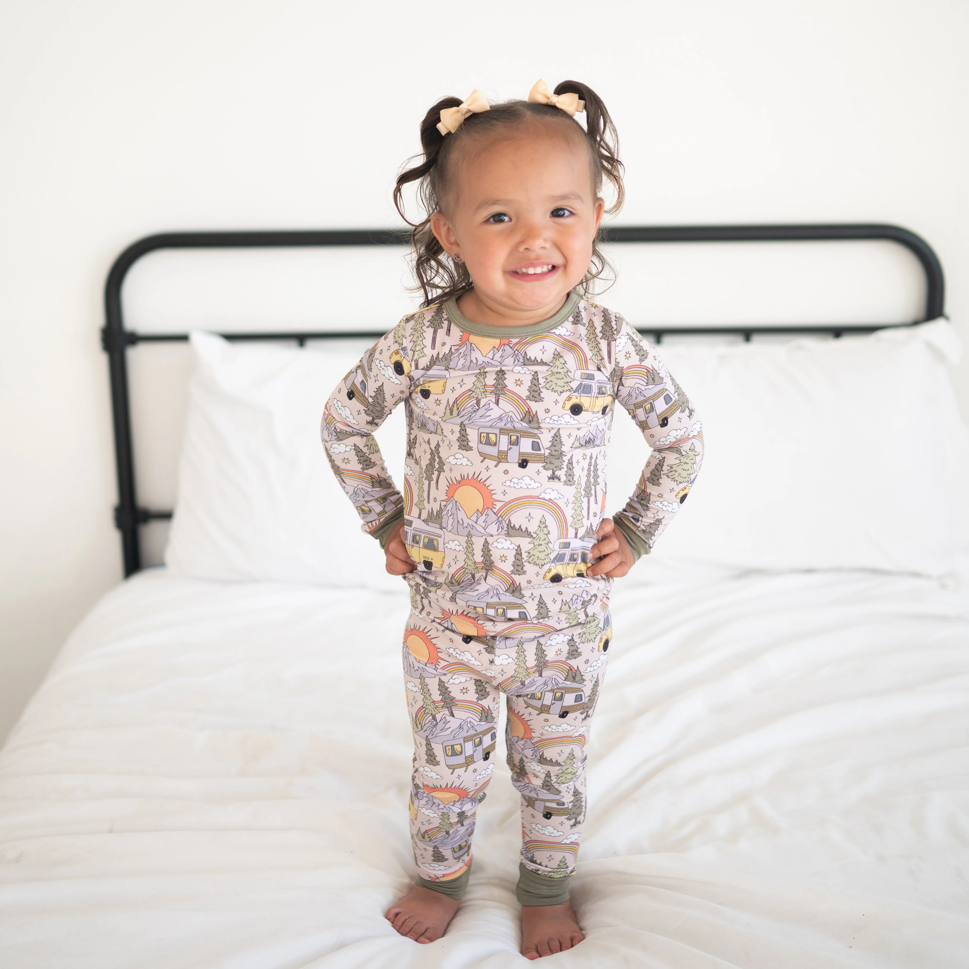 Classic Fit PJ Set - Vintage Camper - Luxe Bamboo - Image 2