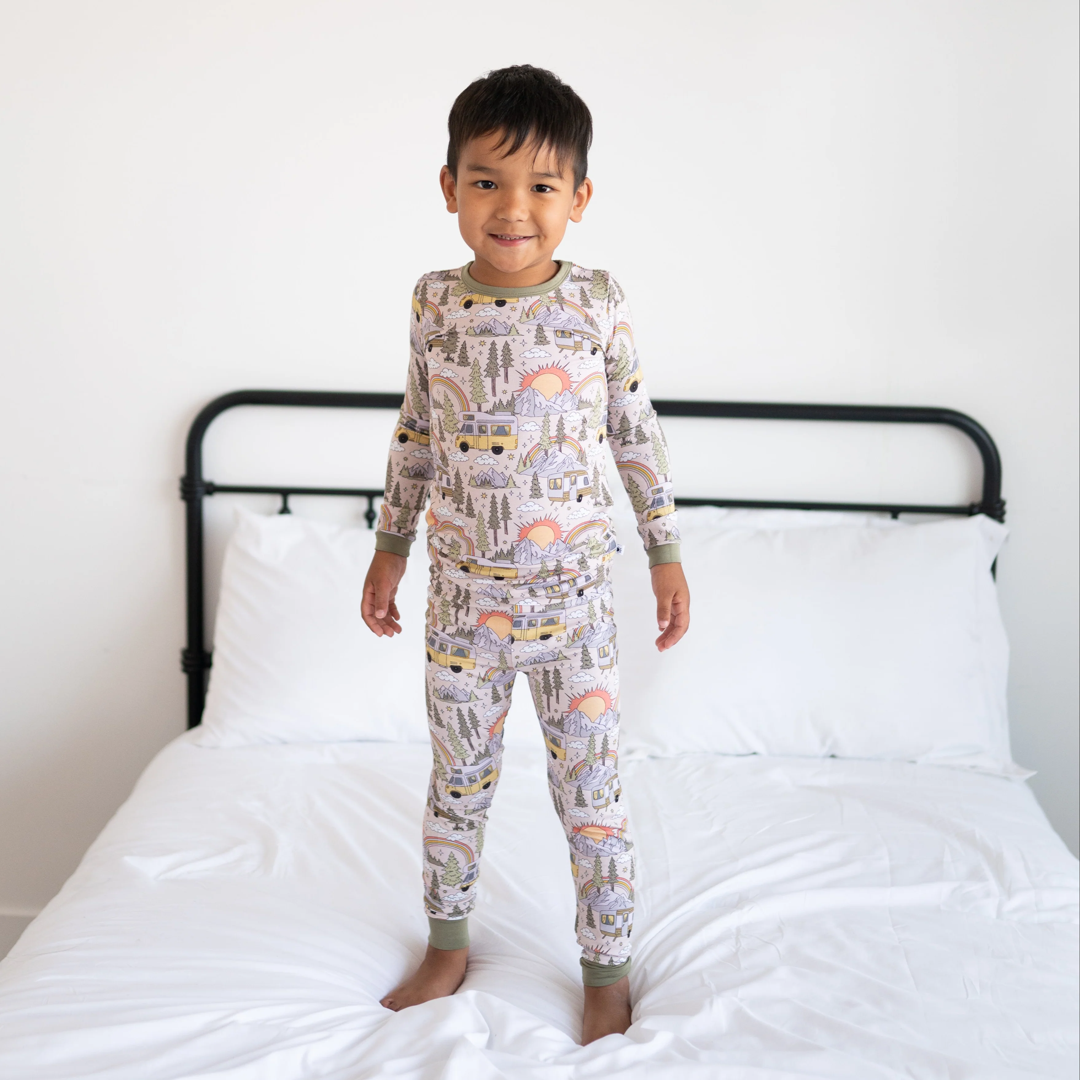 Classic Fit PJ Set - Vintage Camper - Luxe Bamboo - Image 4