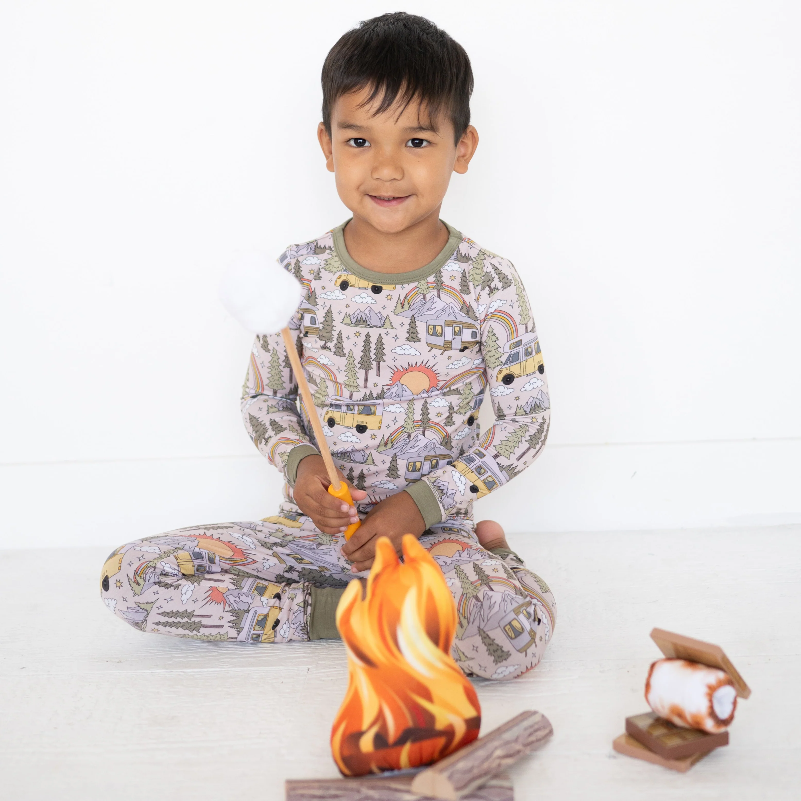 Classic Fit PJ Set - Vintage Camper - Luxe Bamboo - Image 5