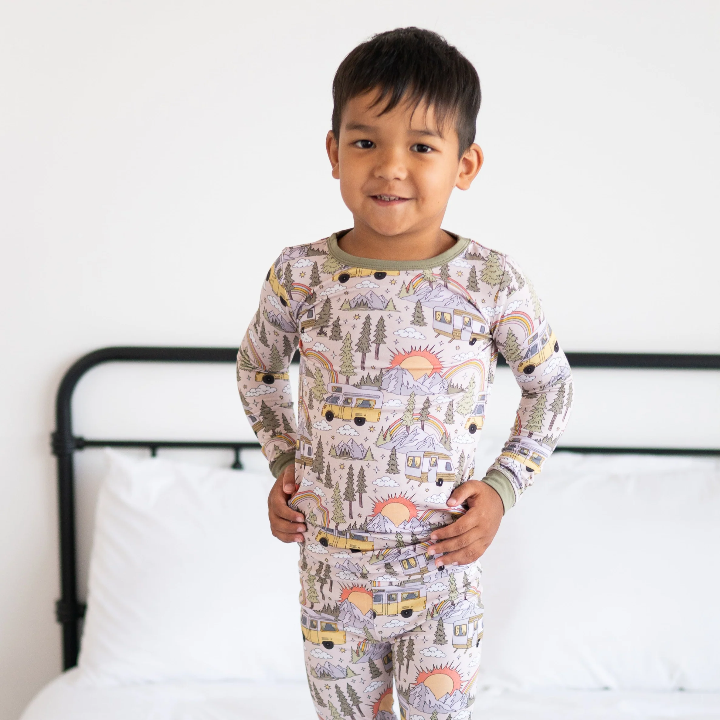 Classic Fit PJ Set - Vintage Camper - Luxe Bamboo - Image 6