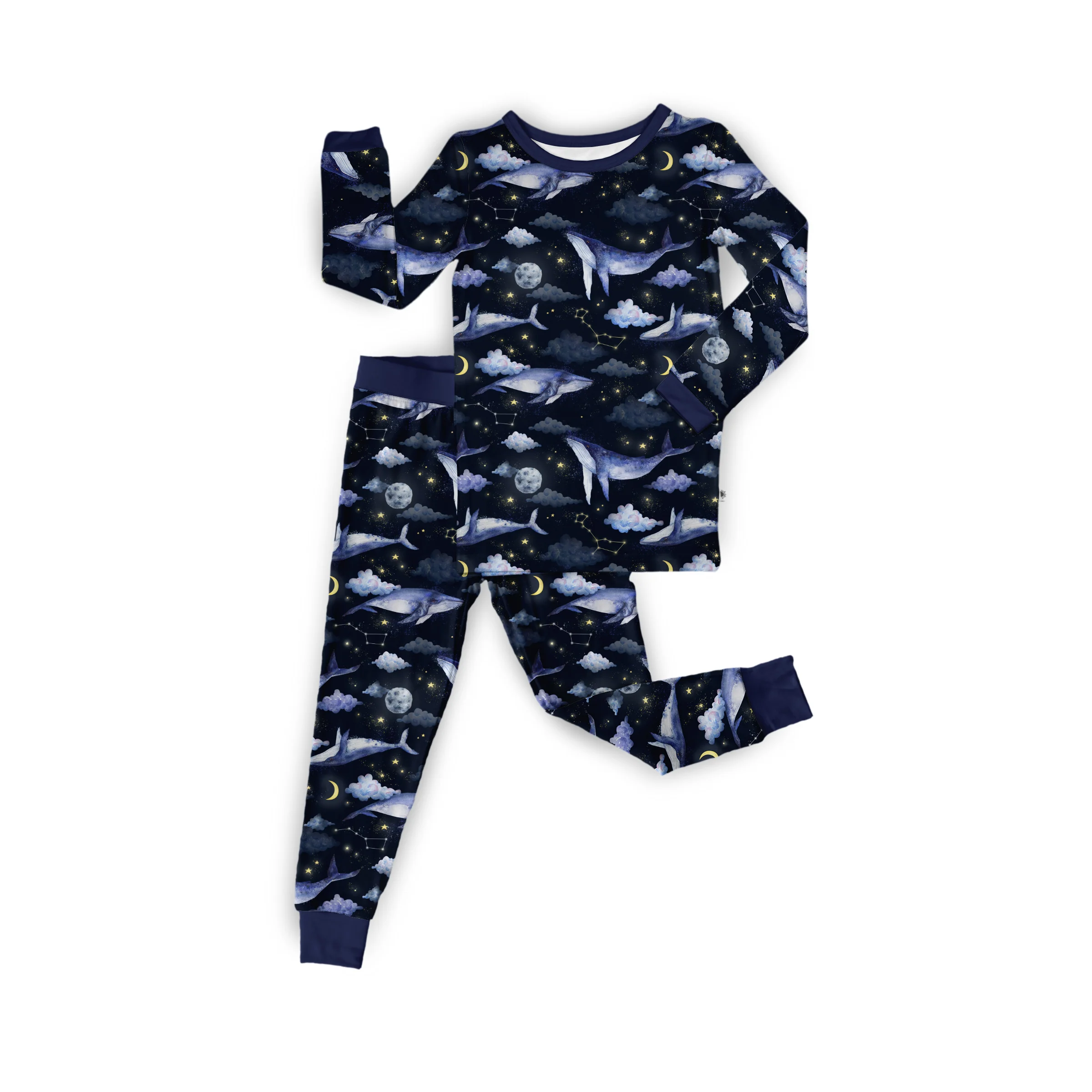PREORDER - SHIPS SEPTEMBER - Classic Fit PJ Set - Whaley Sleepy - Tencel Modal - Image 3