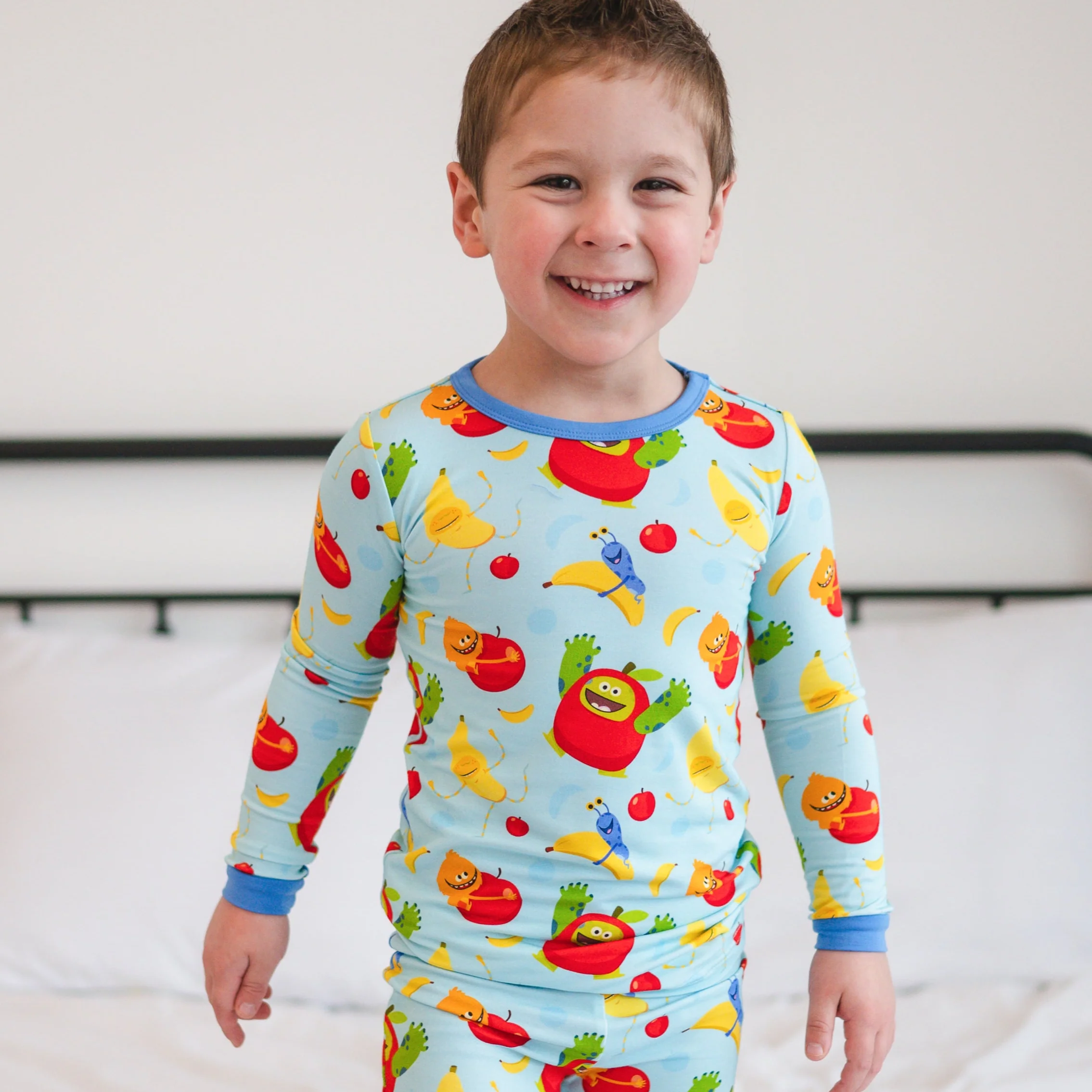 Classic PJ Set - Super Simple™ Apples & Bananas - Tencel™ Modal
