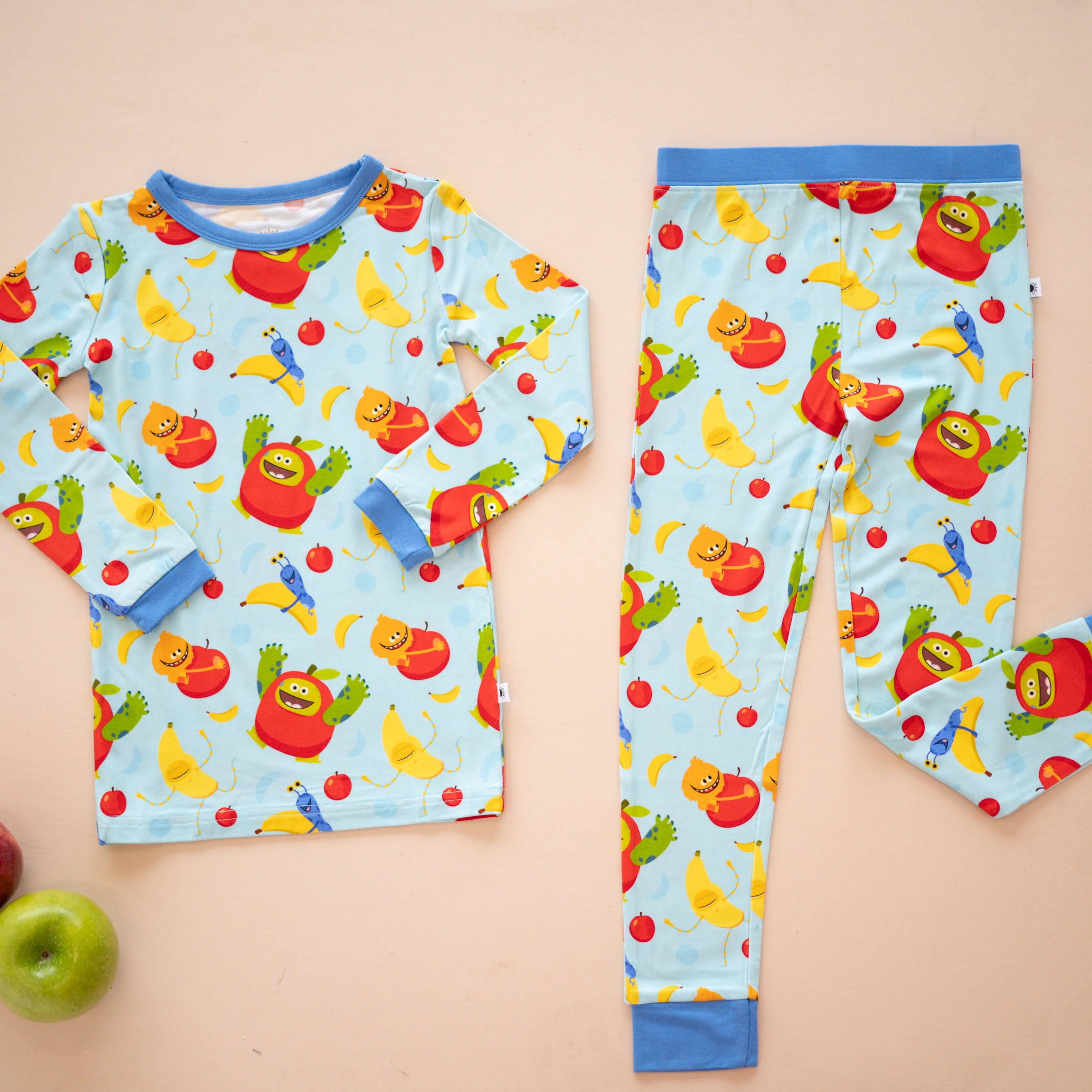 Classic PJ Set - Super Simple™ Apples & Bananas - Tencel™ Modal - Image 6