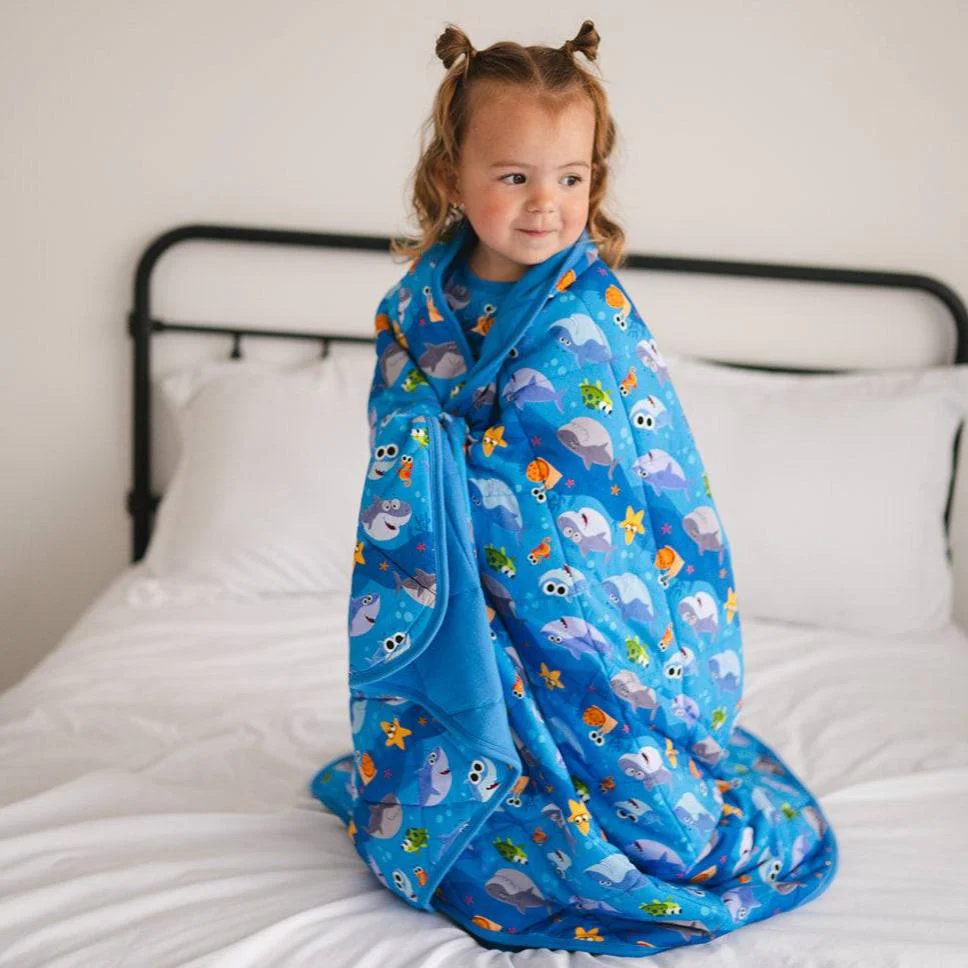Couch Quilty - Super Simple™ Baby Shark - Luxe Bamboo