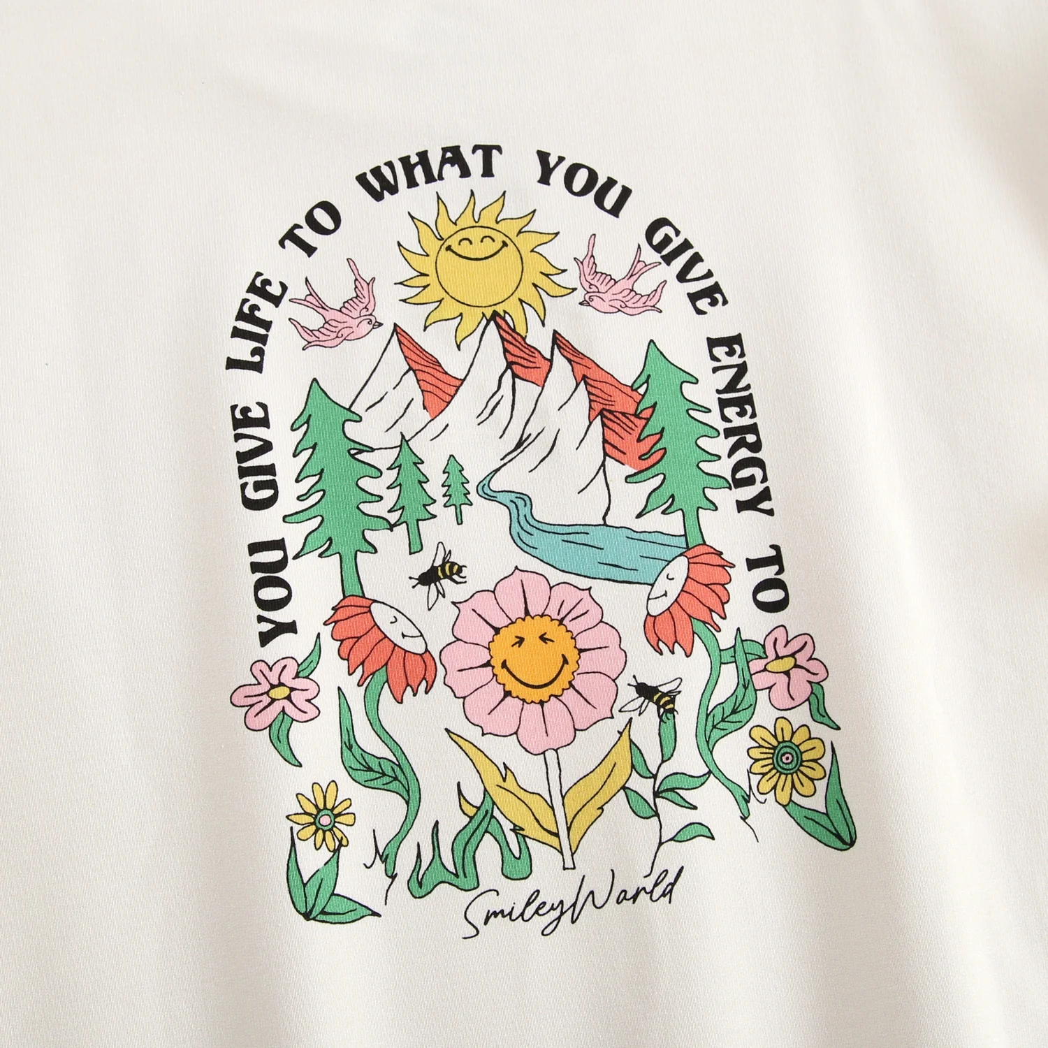 Crewneck - SmileyWorld® Energy - Luxe Bamboo Cotton French Terry - Image 3