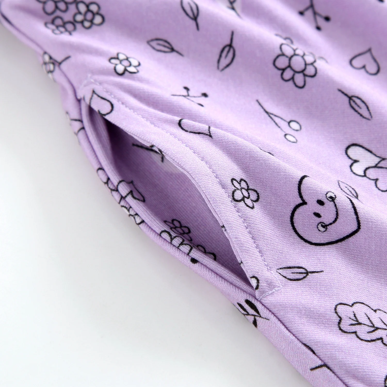 Dress - Mini Smiley® Lilac Doodle - Luxe Bamboo - Image 12