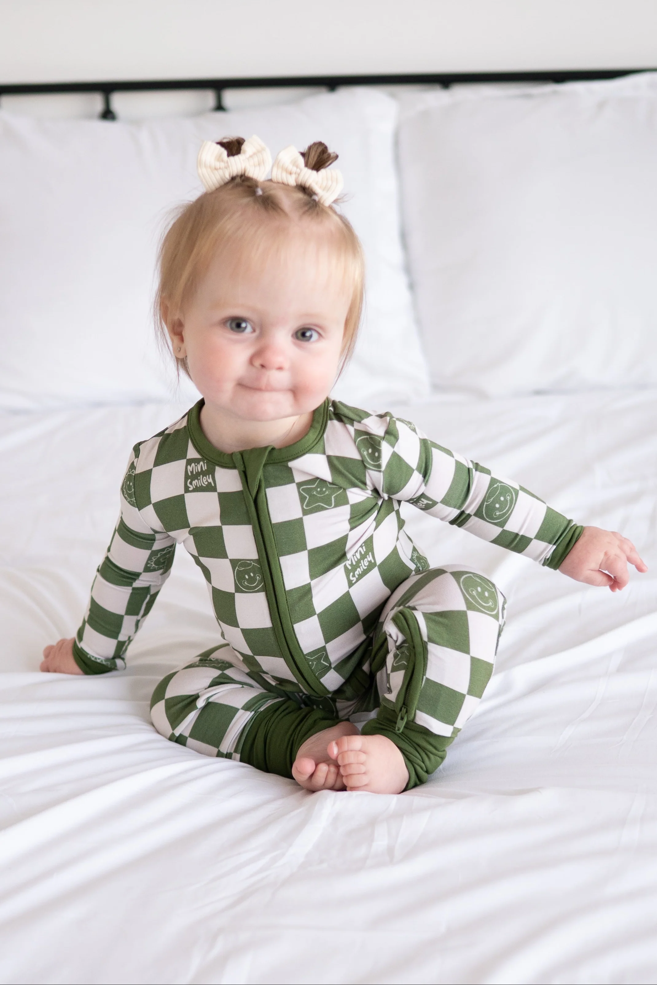 Flexi-Fit Zip PJ - Mini Smiley® Check - Luxe Bamboo - Image 7