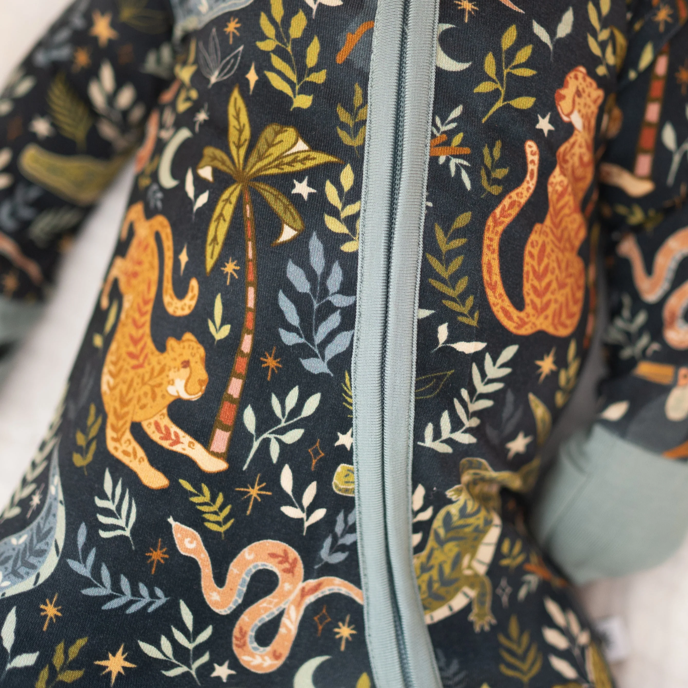 Flexi-Fit Zip PJ - Night Jungle - Luxe Bamboo - Image 2
