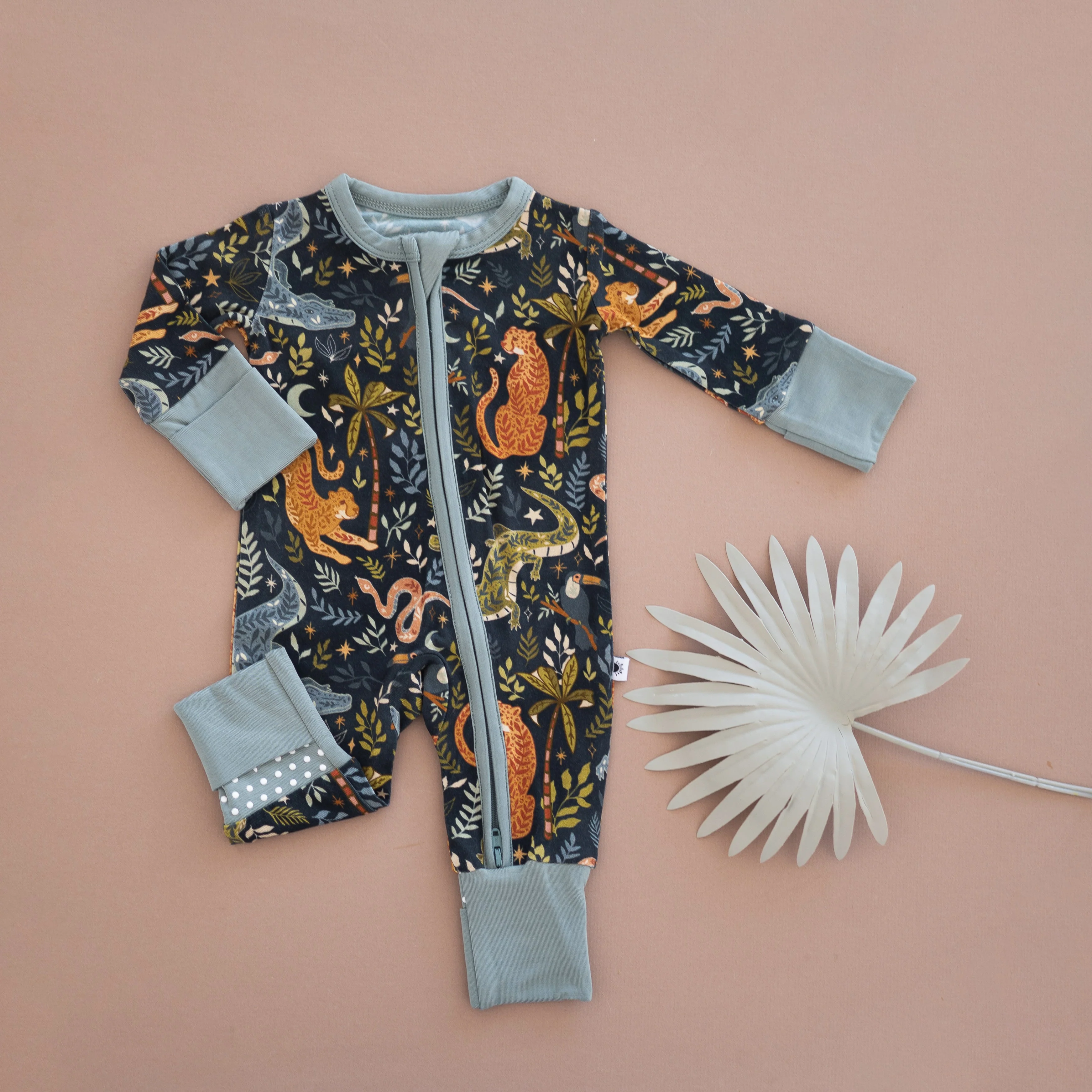 Flexi-Fit Zip PJ - Night Jungle - Luxe Bamboo - Image 4