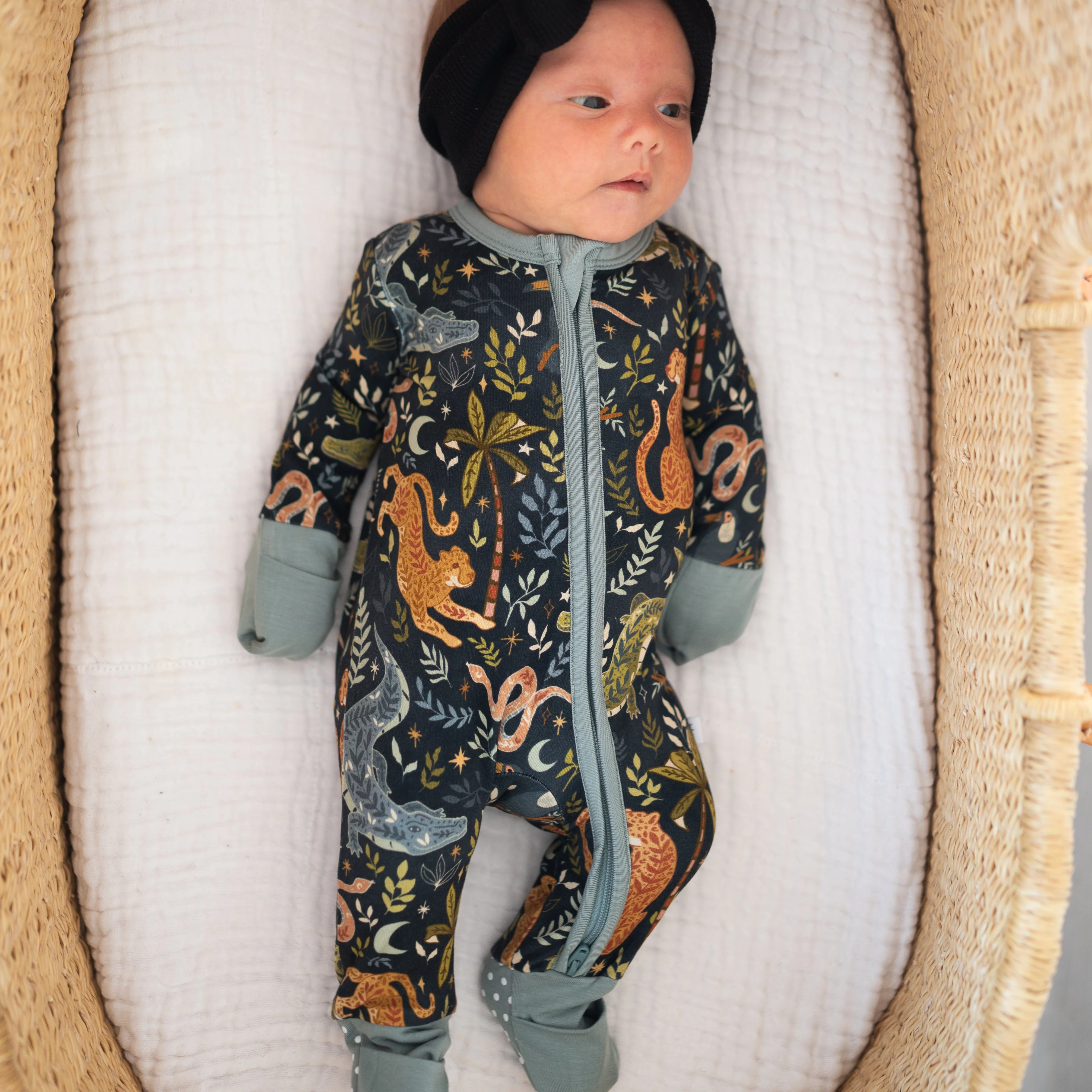 Flexi-Fit Zip PJ - Night Jungle - Luxe Bamboo - Image 5