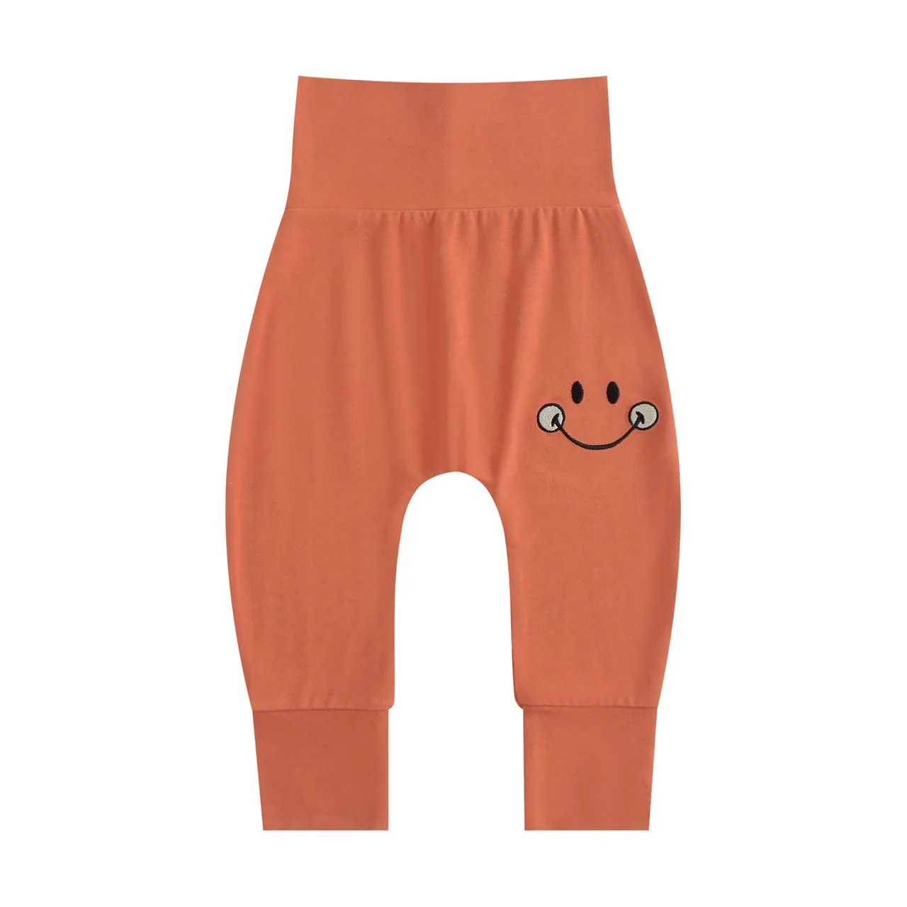 Grow With Me Pant - Mini Smiley® Happy Rust - Luxe Bamboo - Image 10