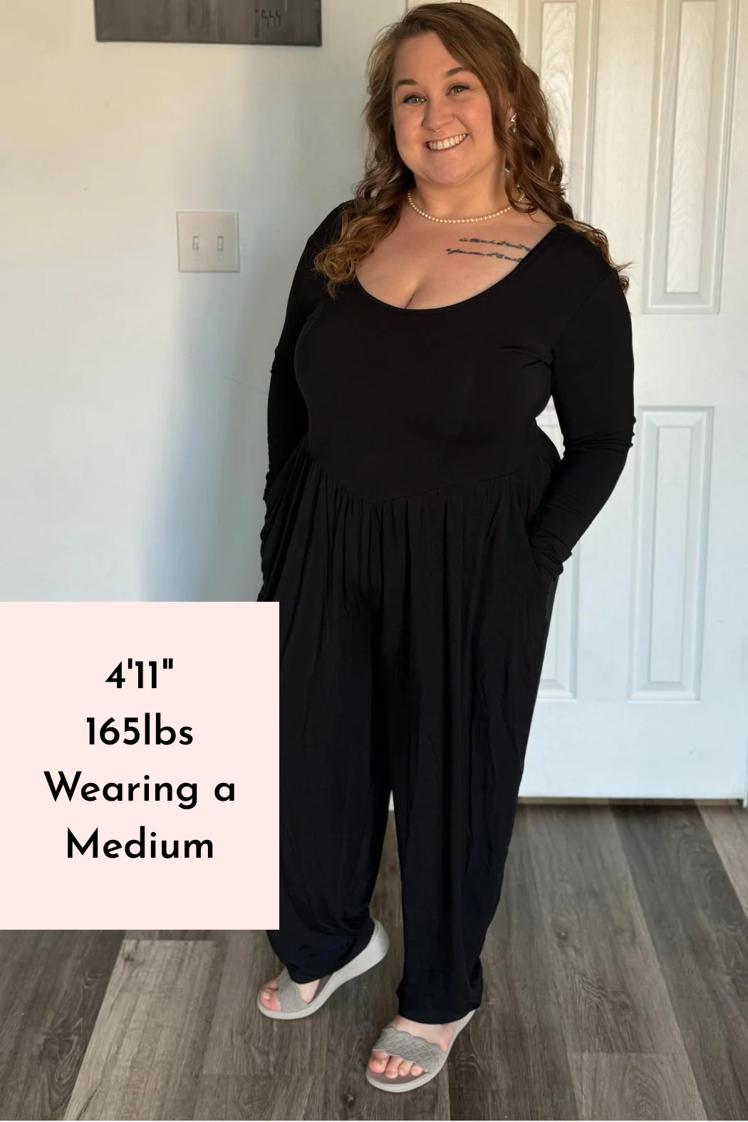 Long Sleeve Adult Romper - Obsidian- Ploom Collective - Tencel™ Modal - Image 10