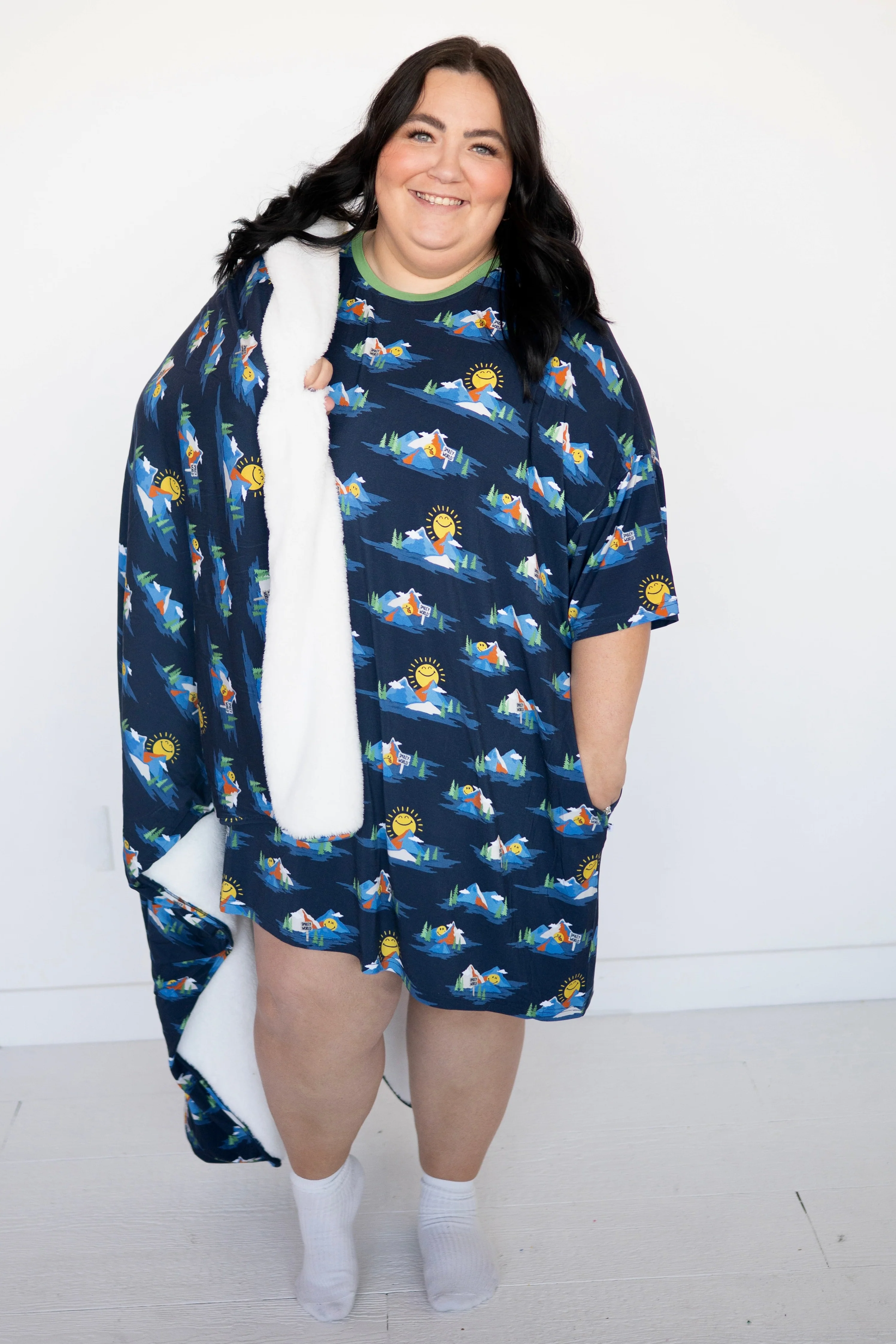 Mega Sleep Tee - Mount SmileyWorld®  - Luxe Bamboo - Image 4
