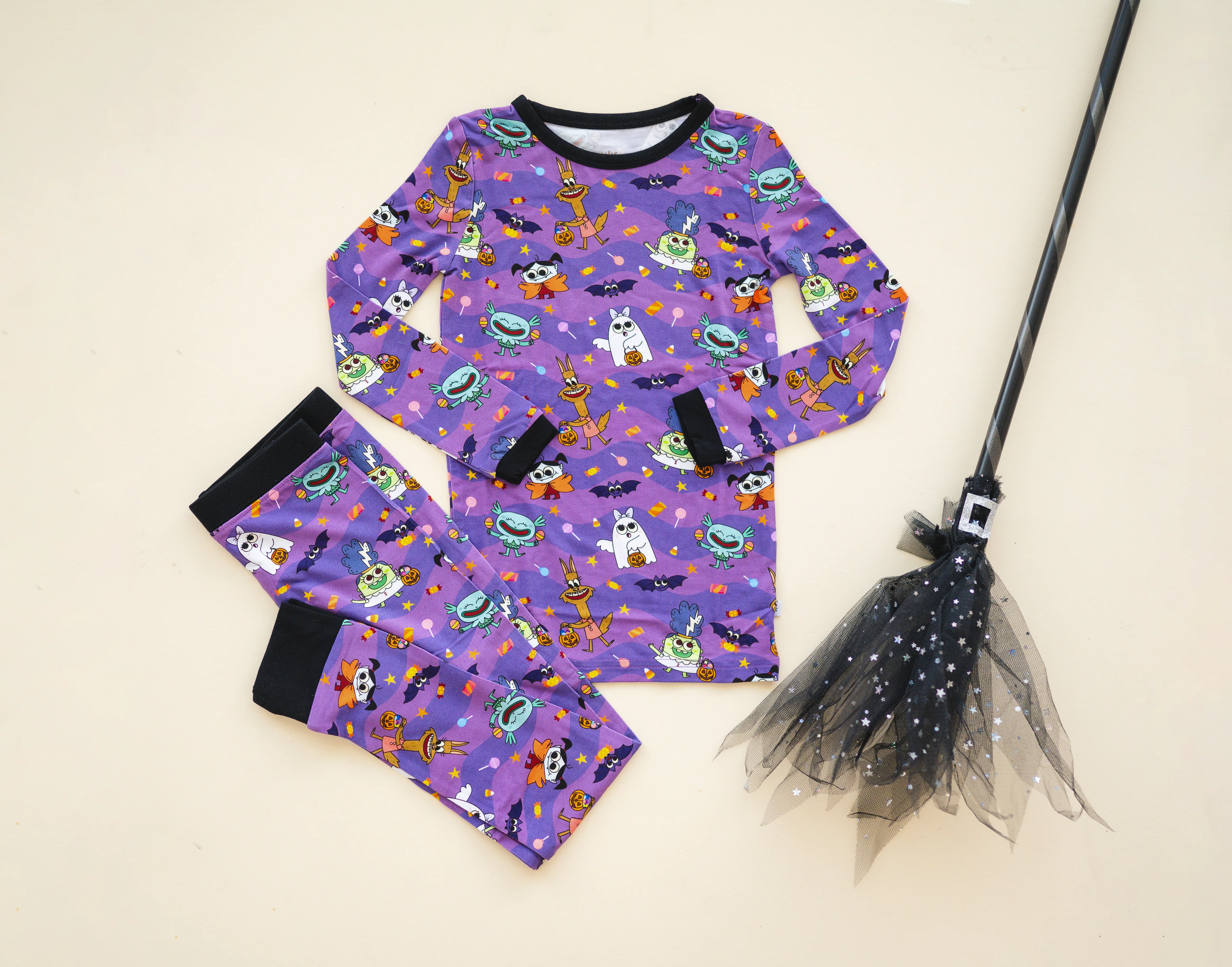PREORDER - SHIPS SEPTEMBER - Grow with Me & Classic Fit PJ Set - Super Simple™ Monster Party - Tencel Modal