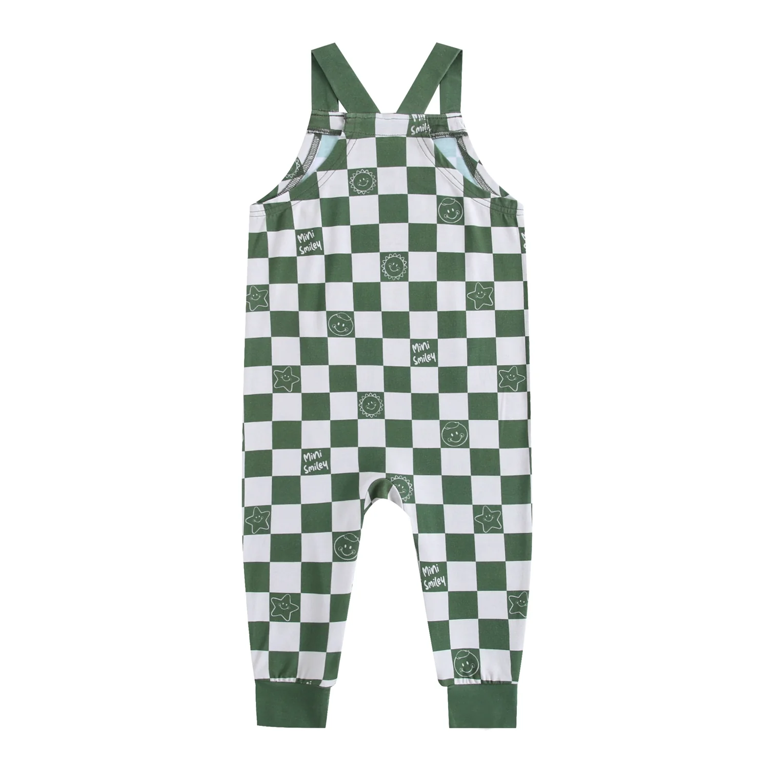 Overalls - Mini Smiley® Check - Luxe Bamboo - Image 9