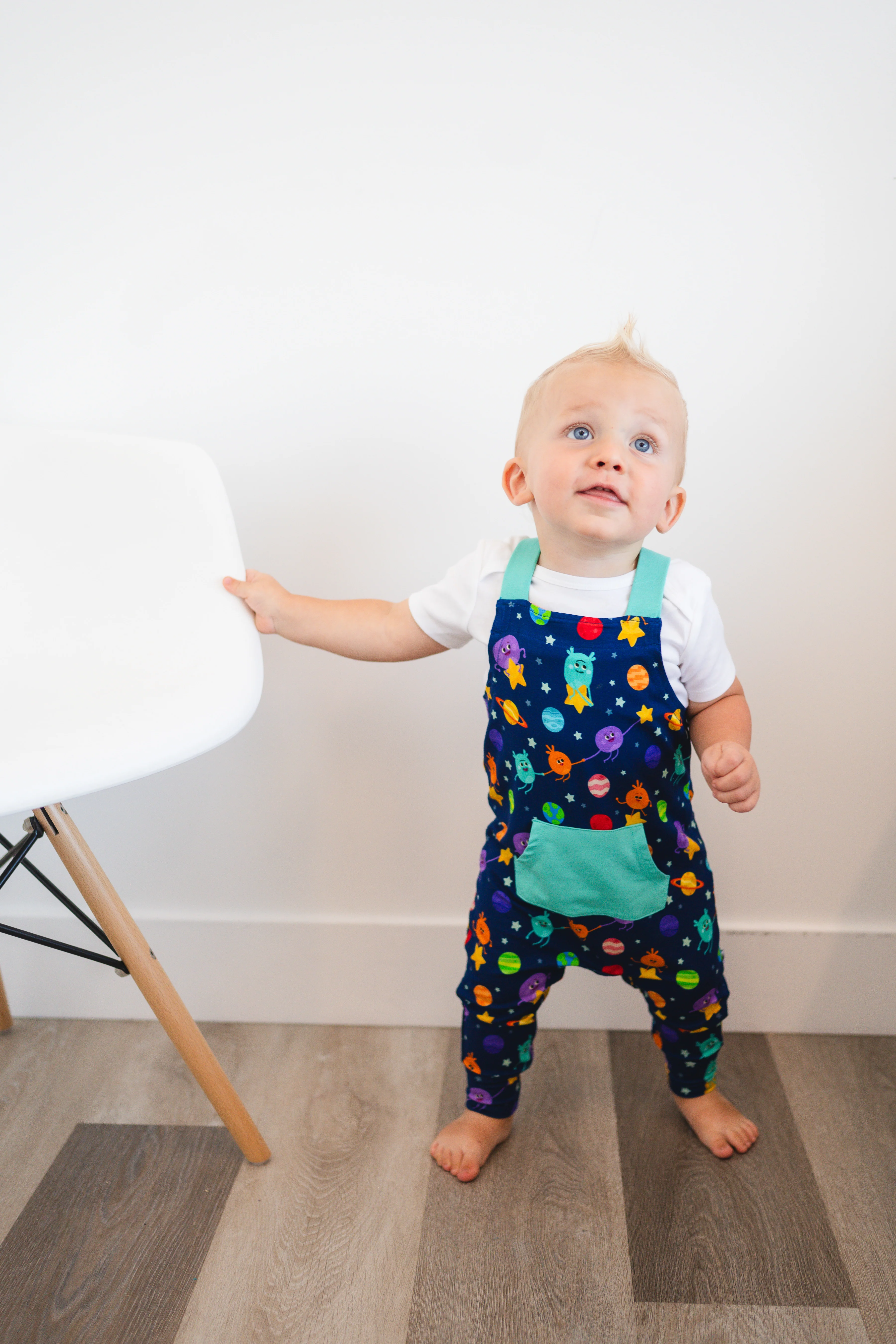 Overalls - Super Simple™- The Bumble Nums in Space - Luxe Bamboo - Image 8