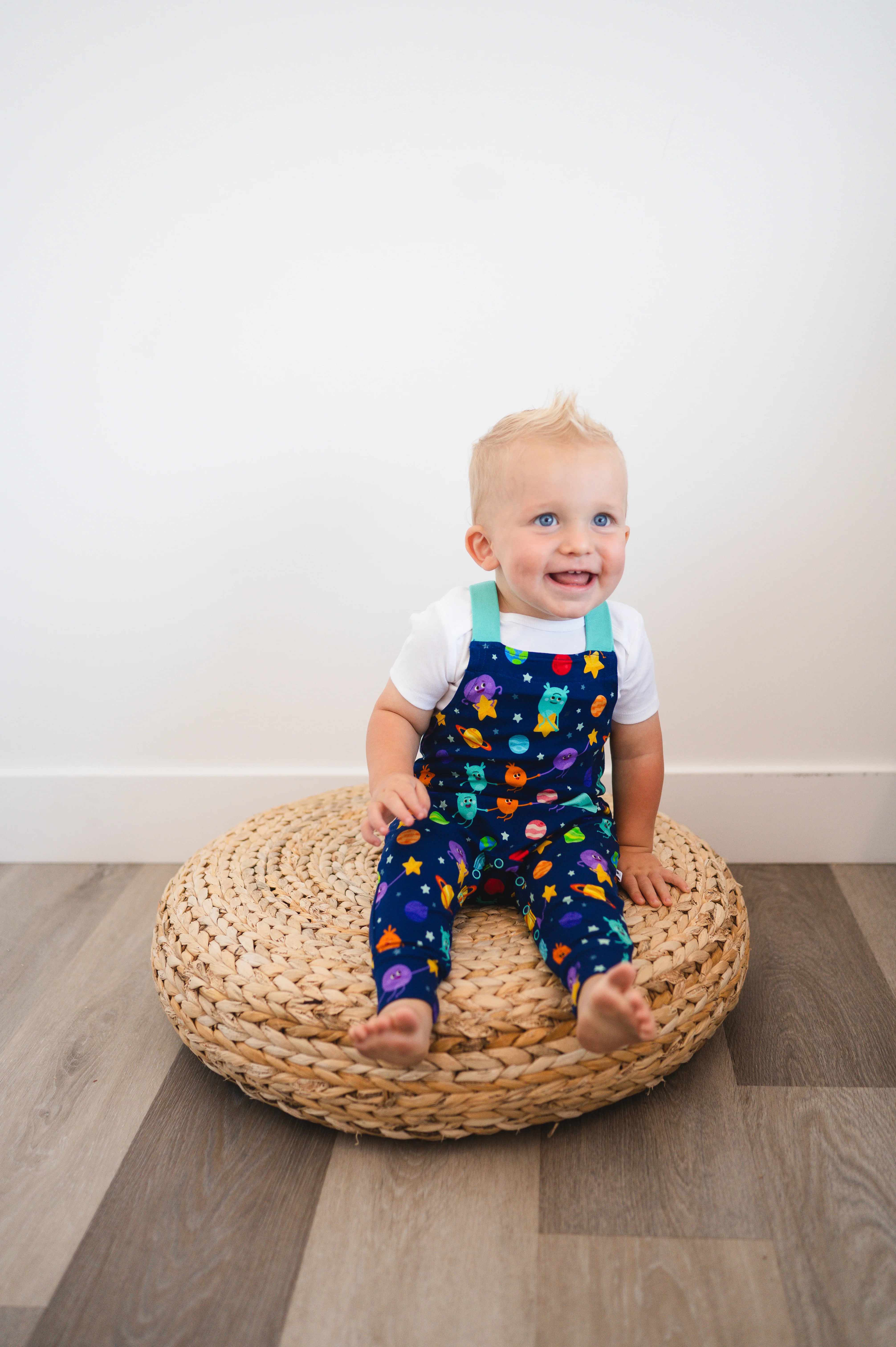 Overalls - Super Simple™- The Bumble Nums in Space - Luxe Bamboo - Image 9