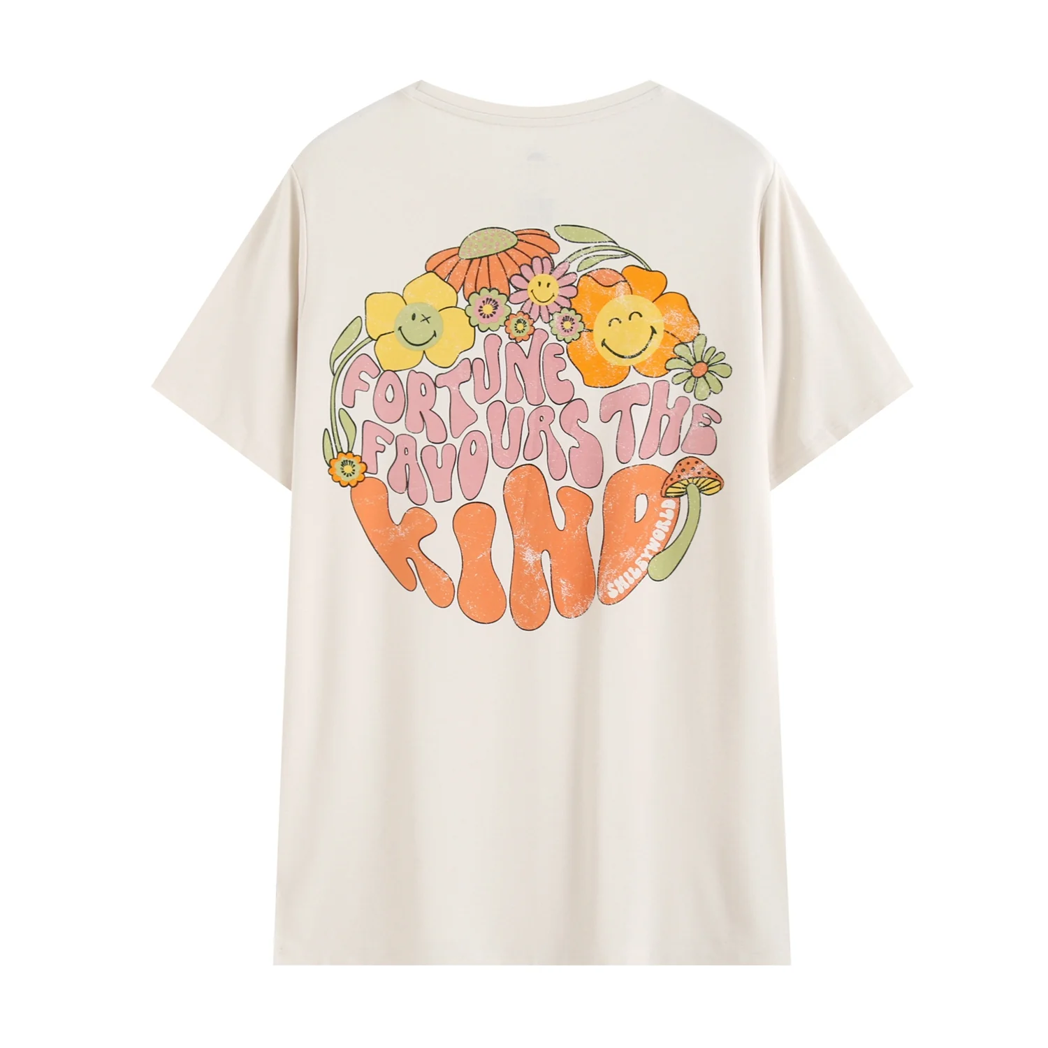 Oversized Boyfriend Tee - SmileyWorld® Fortune - Luxe Bamboo - Image 10