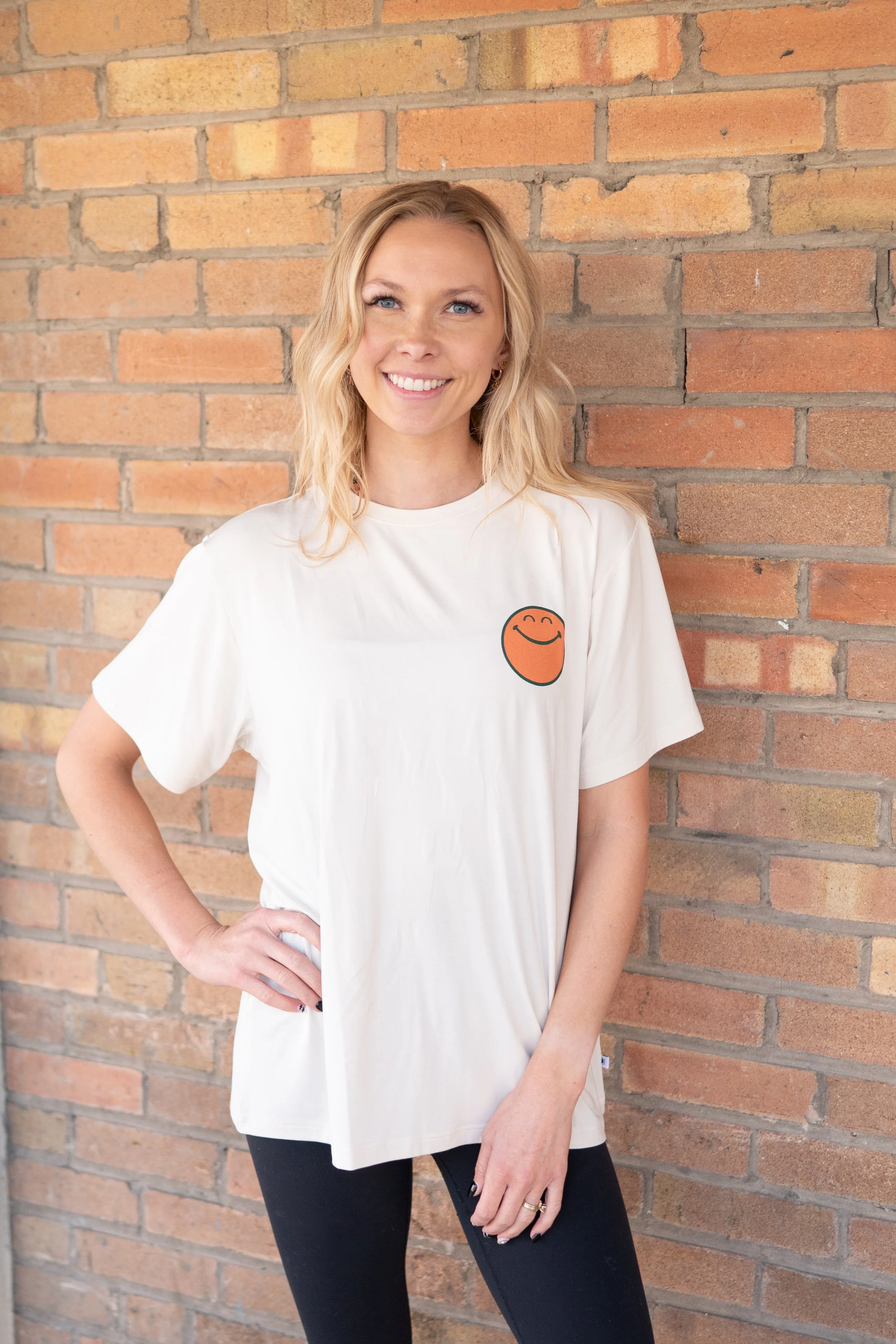 Oversized Boyfriend Tee - SmileyWorld® Fortune - Luxe Bamboo - Image 7