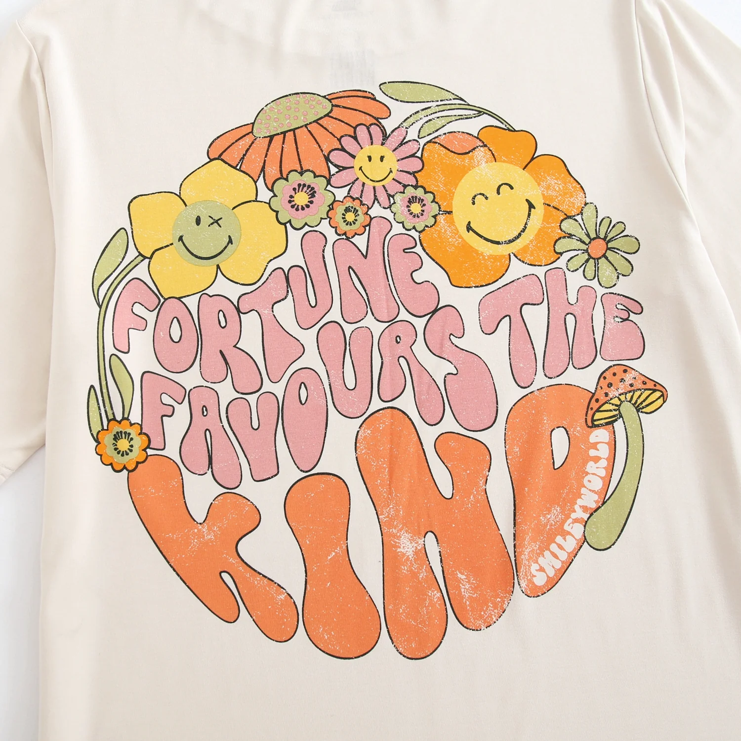 Oversized Boyfriend Tee - SmileyWorld® Fortune - Luxe Bamboo - Image 8