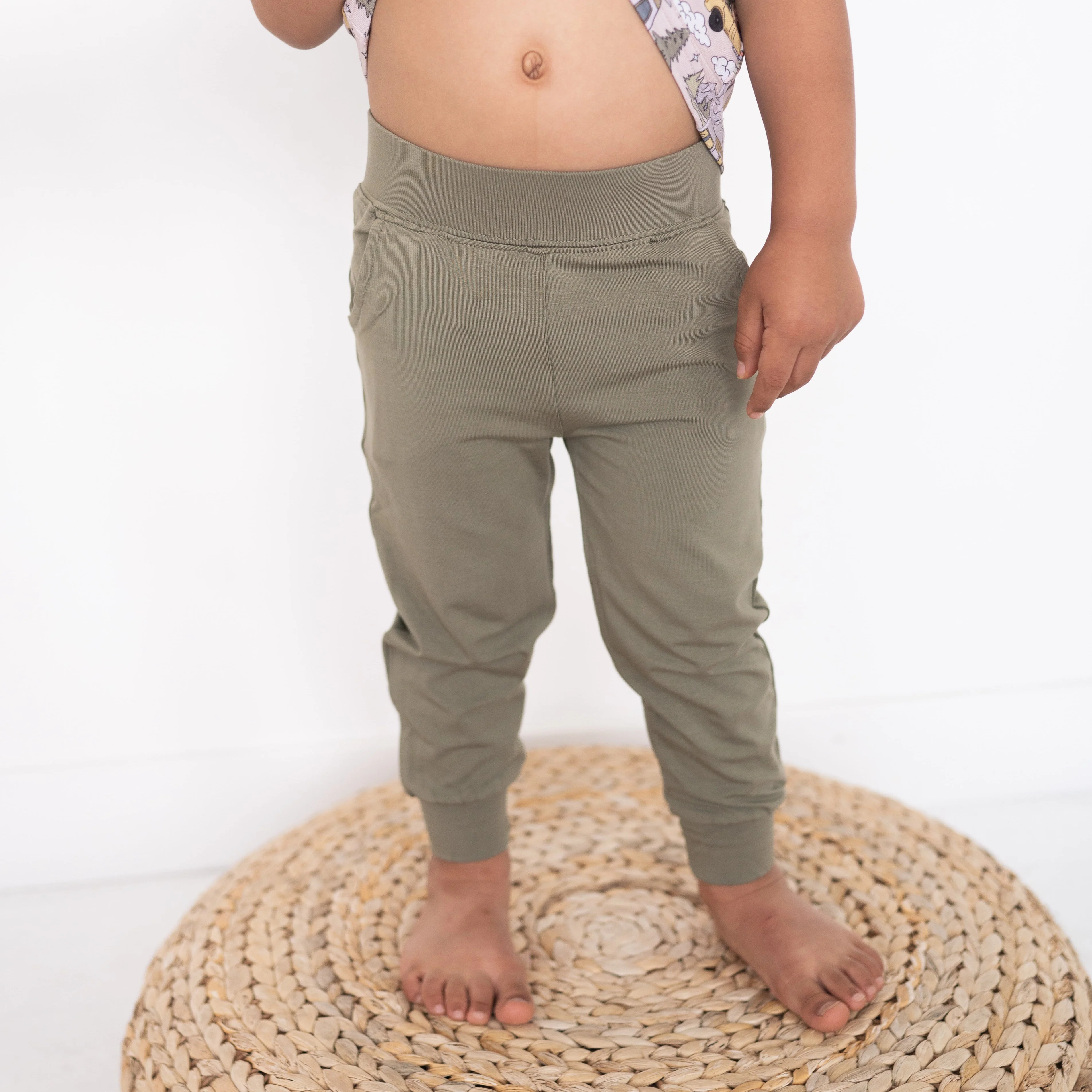 Ploom Jogger - Vintage Green - Luxe Bamboo