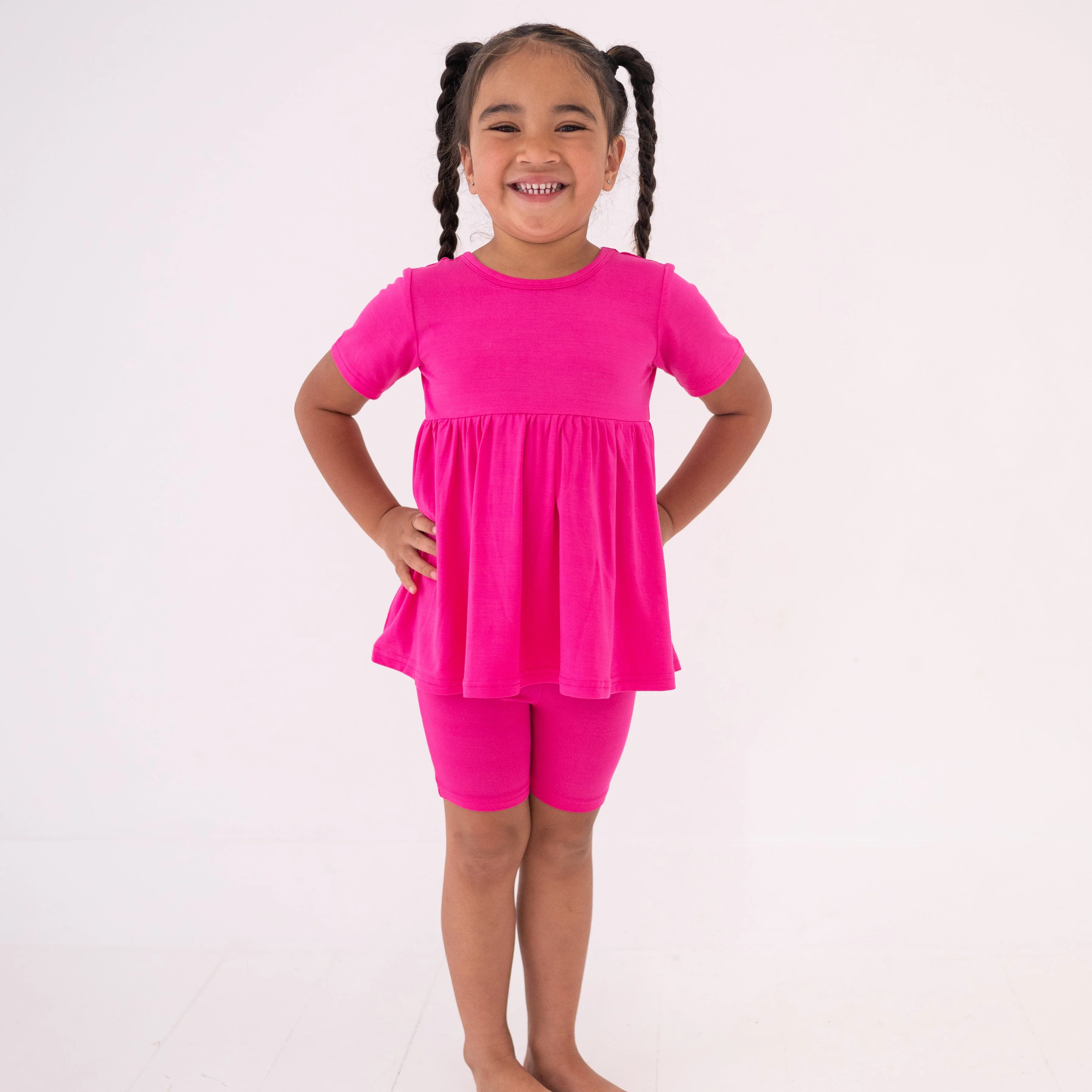 Peplum Top -Super Simple™ - Blossom Pink - Luxe Bamboo - Image 3