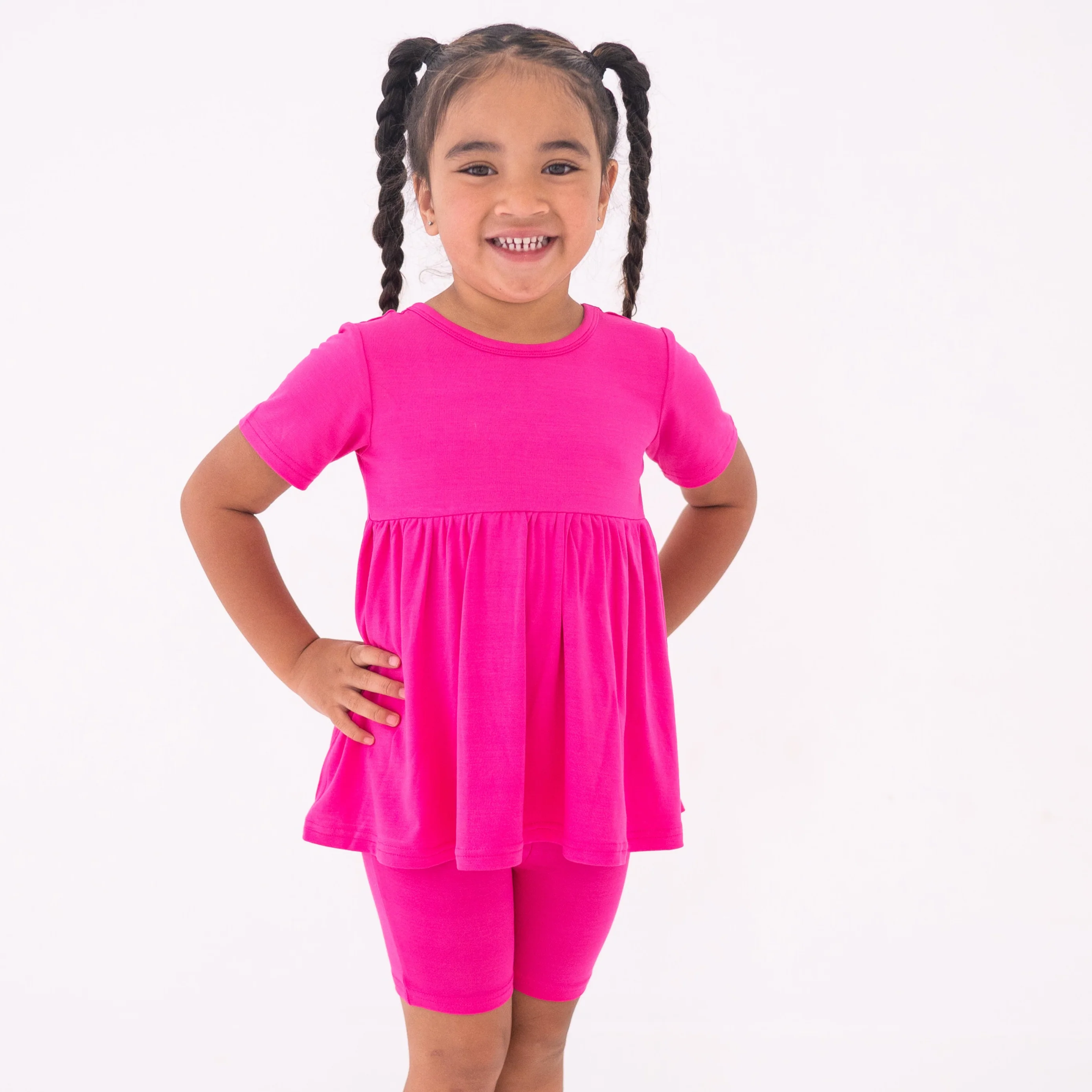 Peplum Top -Super Simple™ - Blossom Pink - Luxe Bamboo - Image 4