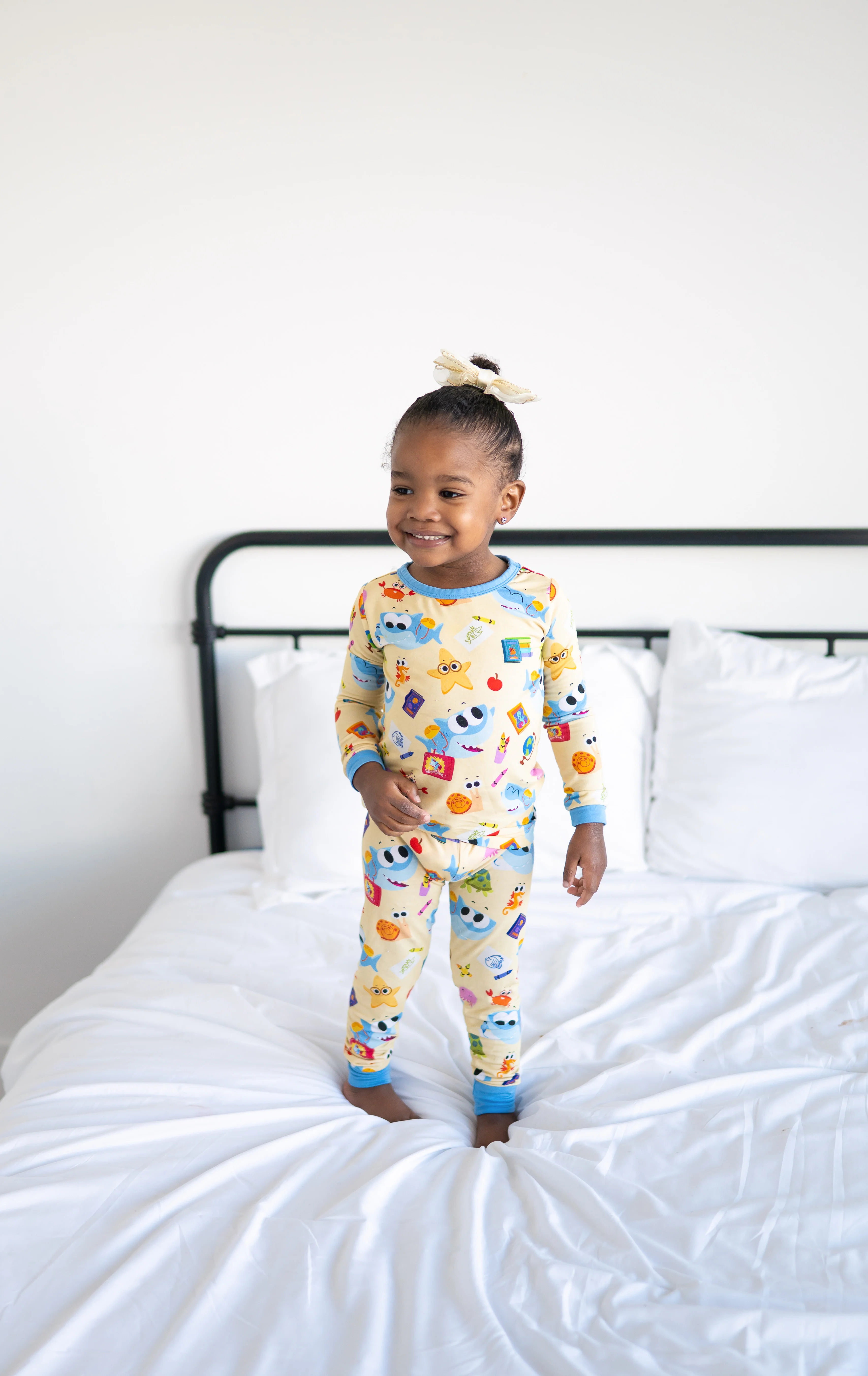 Classic Fit PJ Set - Super Simple™ Finny the Shark at School- Tencel Modal - Image 6