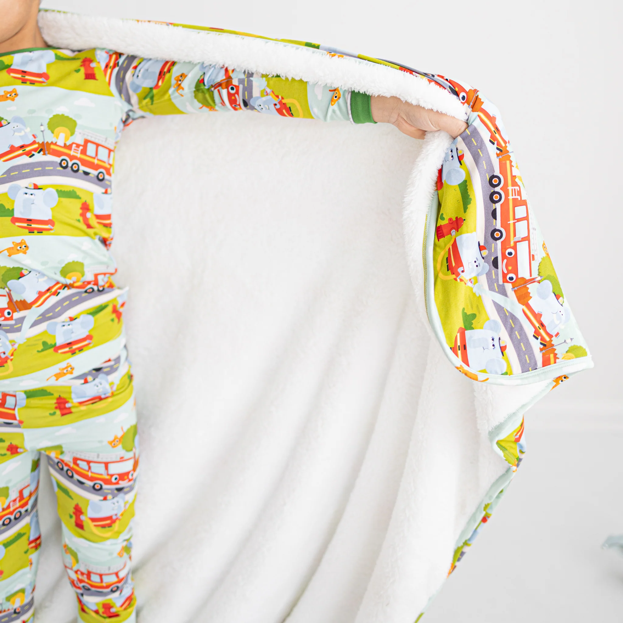 Couch Luxe Plushy - Super Simple™ Here Comes the Firetruck - Tencel™ Modal - Image 4